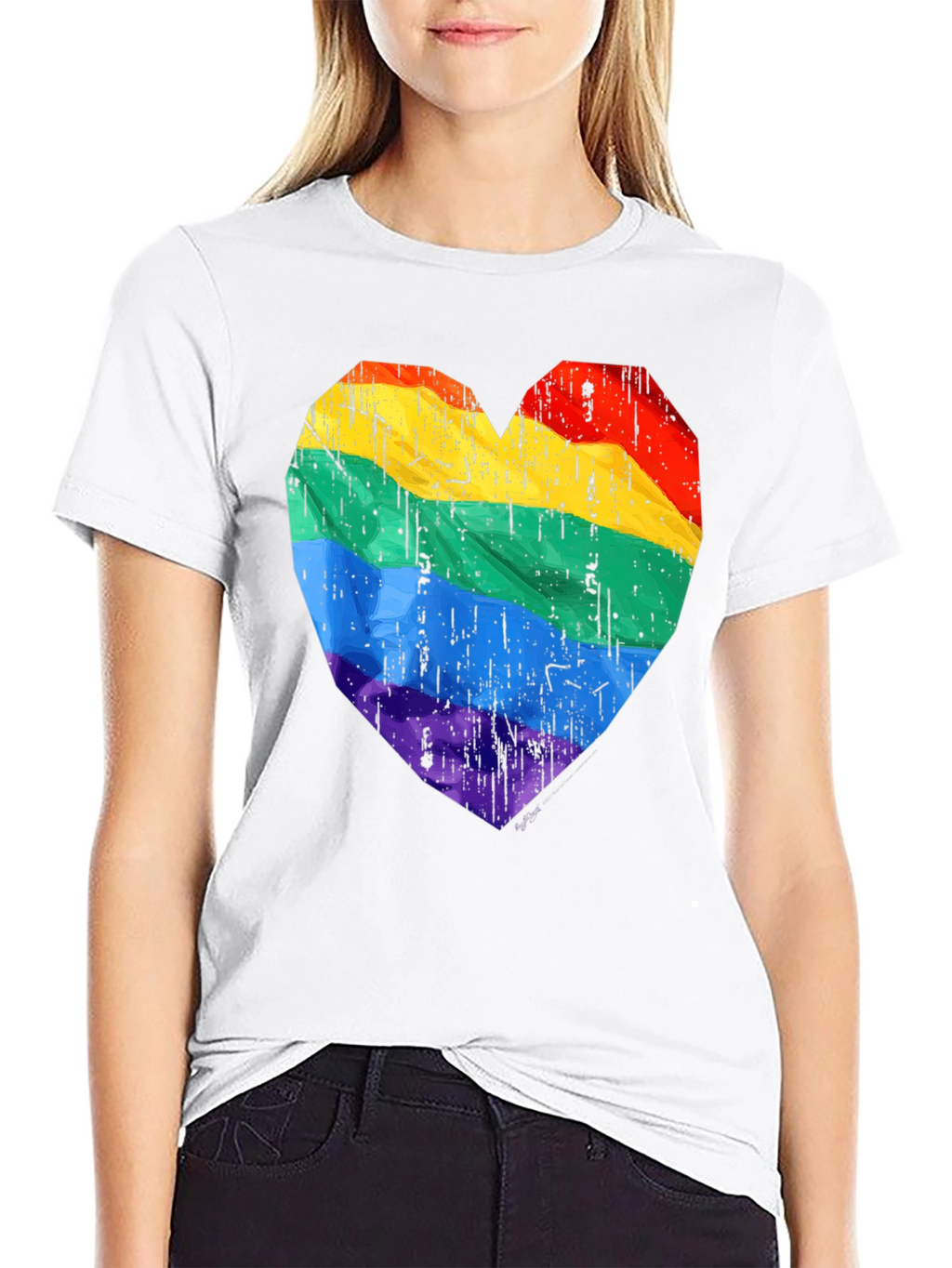 LGBT Pride Heart Graphic T-Shirt