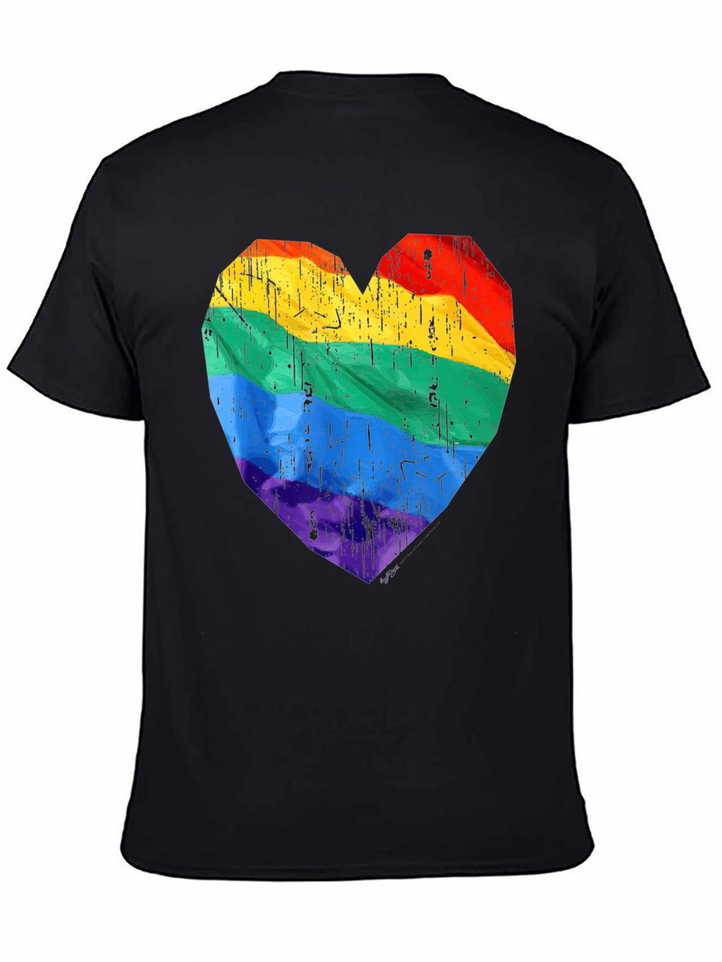 LGBT Pride Heart Graphic T-Shirt