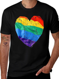 LGBT Pride Heart Graphic T-Shirt