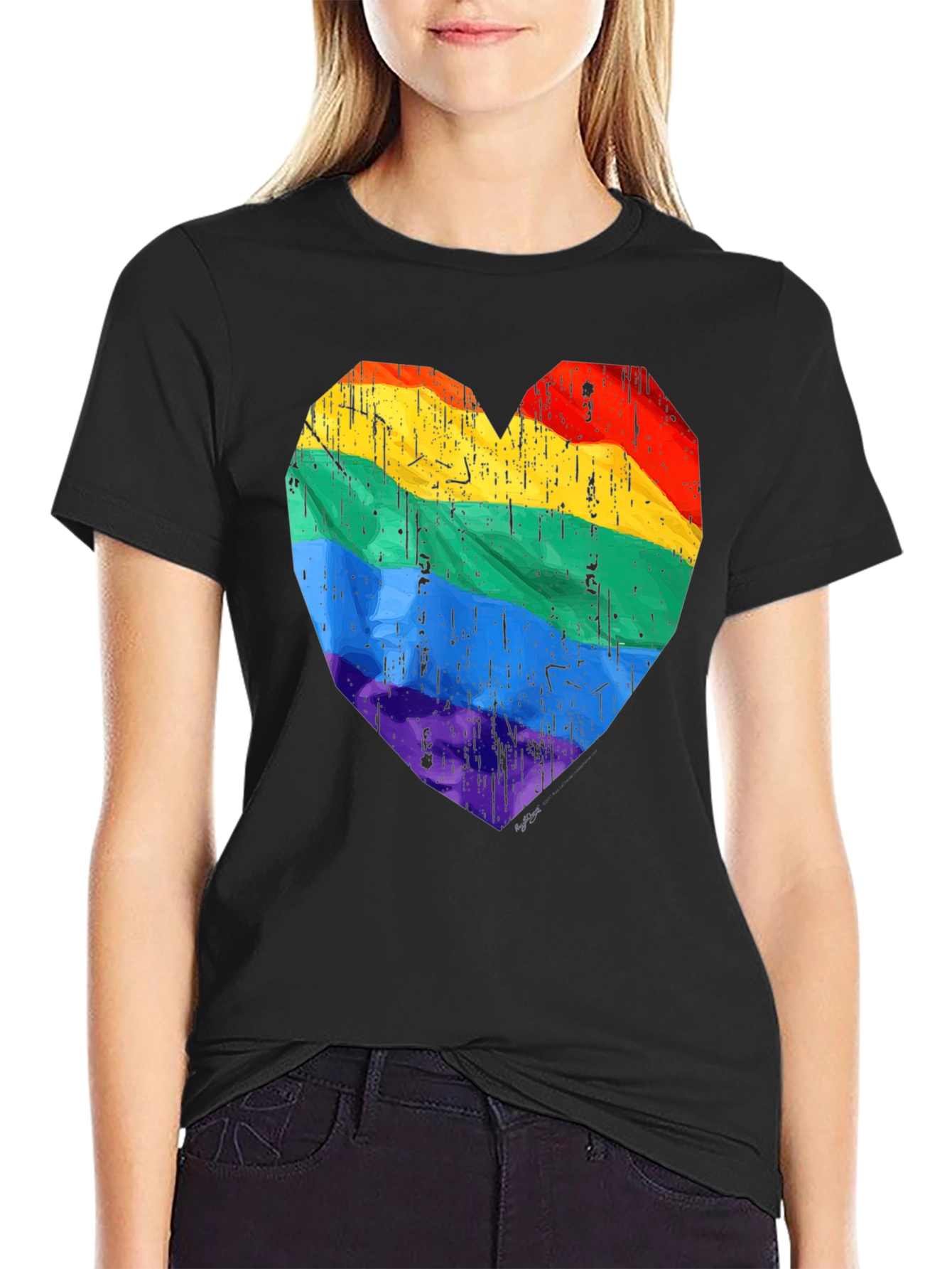 LGBT Pride Heart Graphic T-Shirt