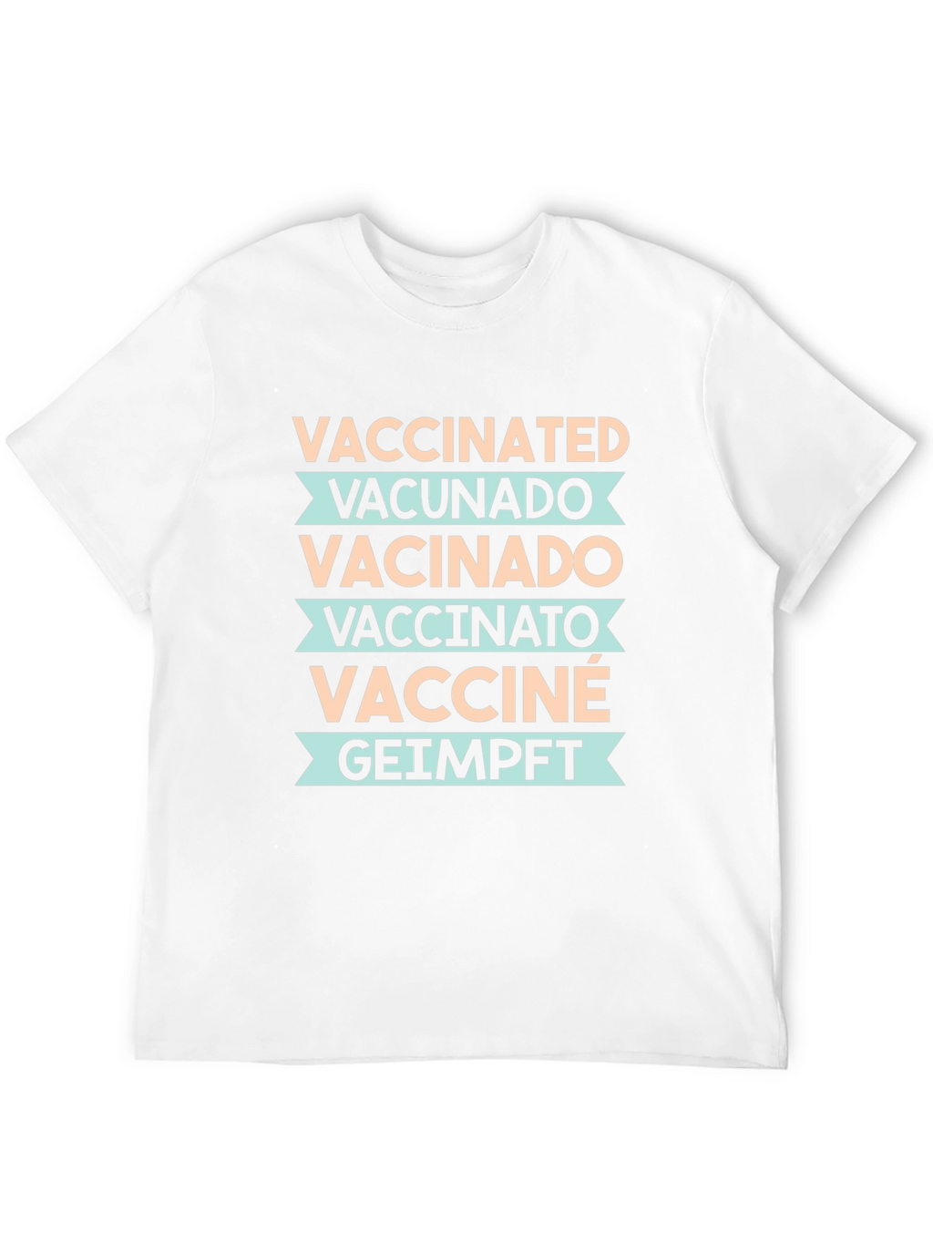 Vaccinated Languages Graphic Tee - Unisex Black T-Shirt