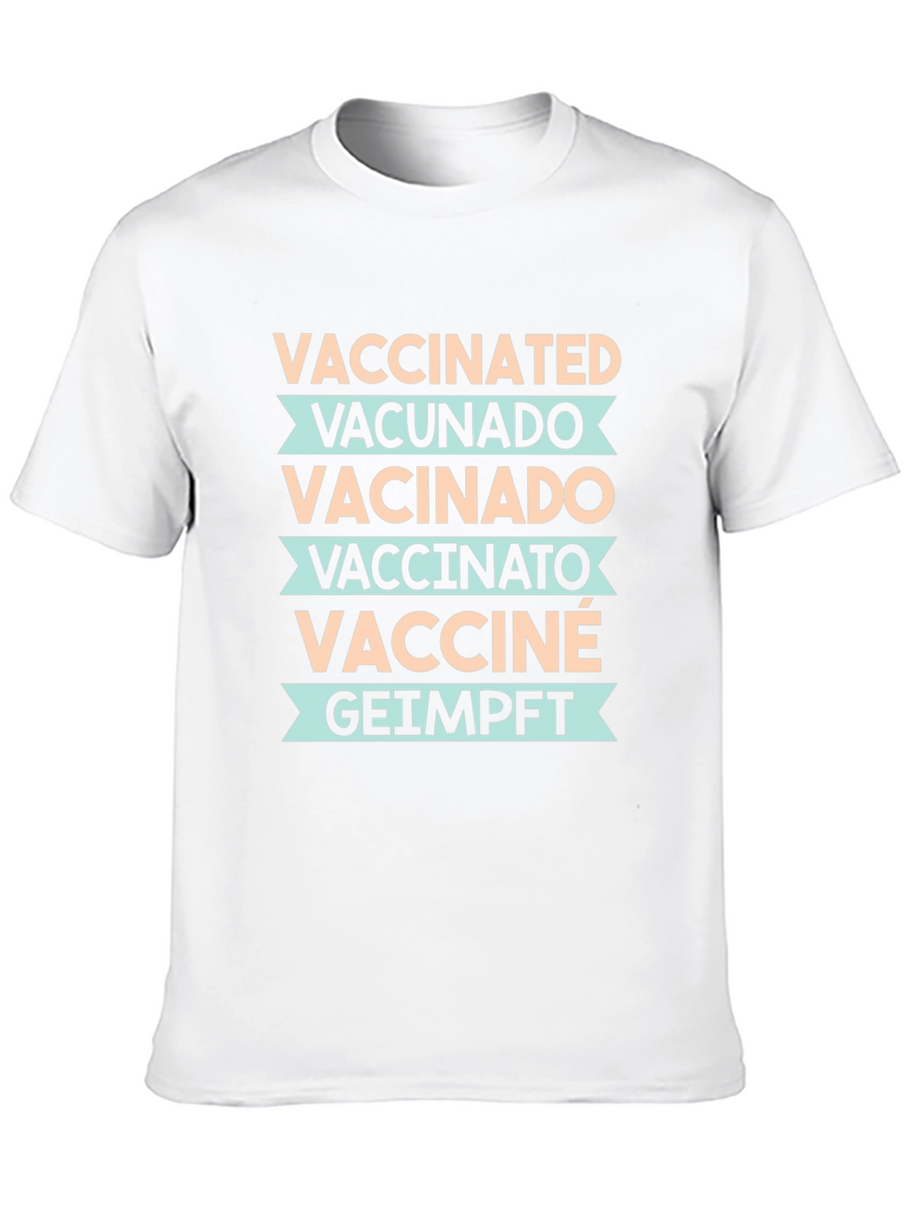 Vaccinated Languages Graphic Tee - Unisex Black T-Shirt