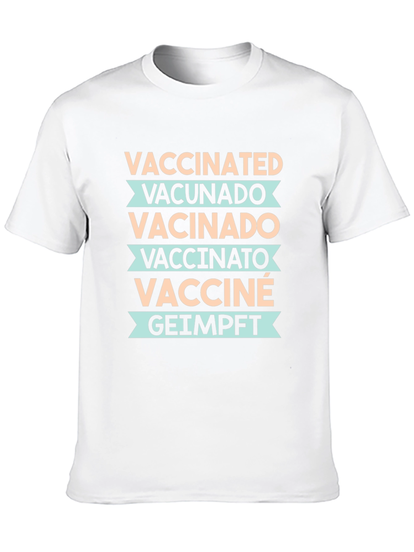 Vaccinated Languages Graphic Tee - Unisex Black T-Shirt