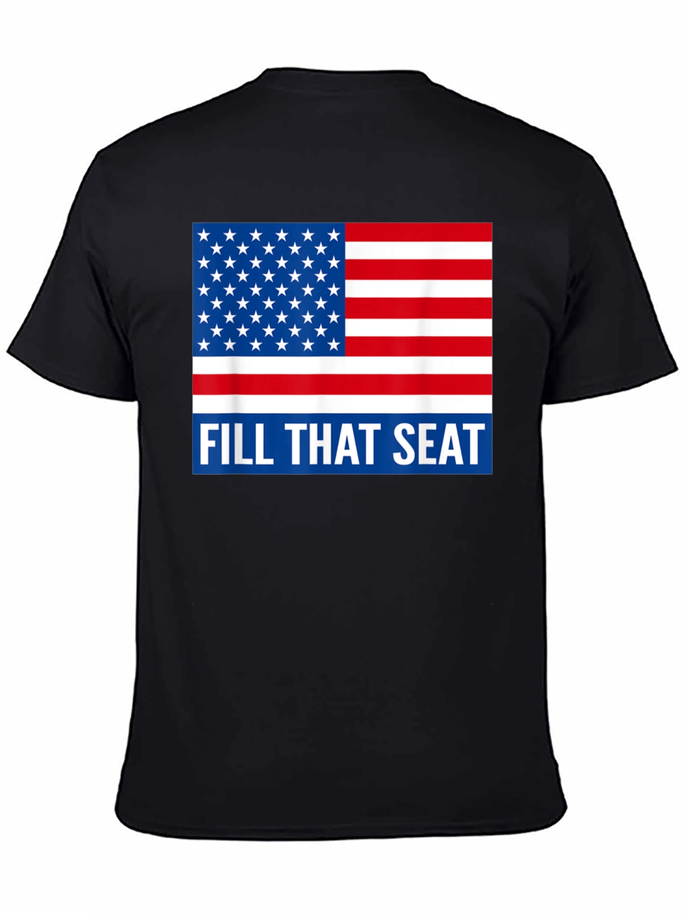 American Flag Fill That Seat Graphic Tee