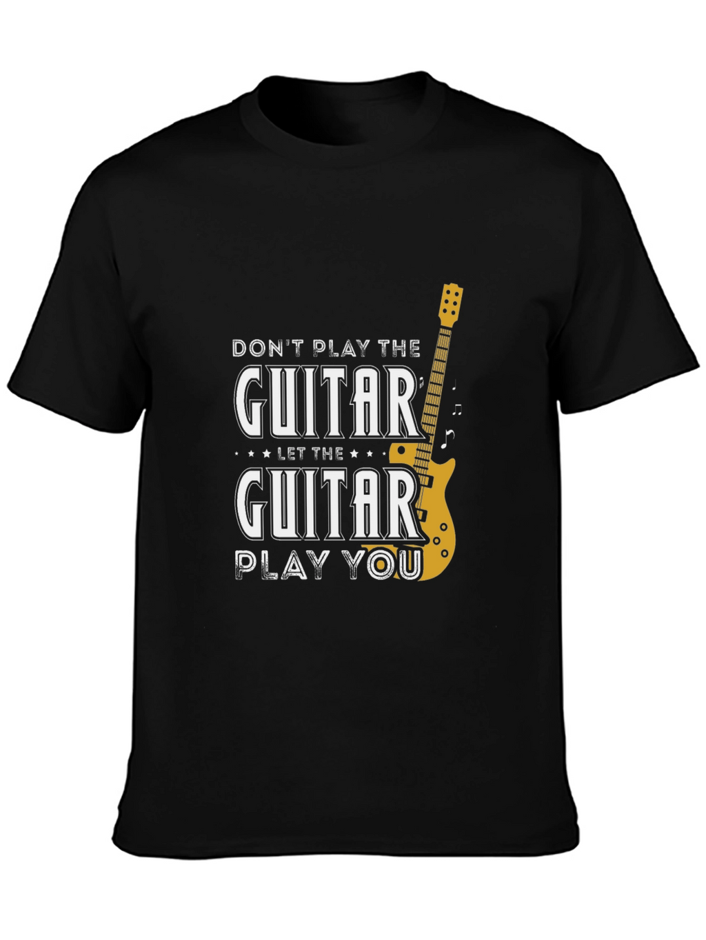 Guitar Play You Graphic T-Shirt - Black