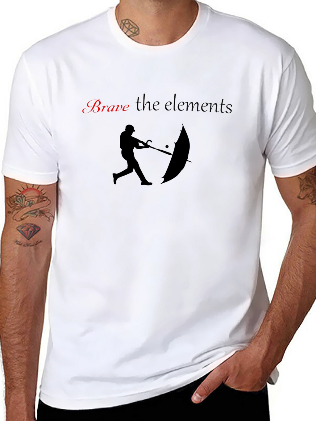 Brave the Elements Graphic T-Shirt - Black