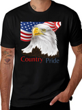 American Pride Eagle Graphic Tee - Patriotic USA