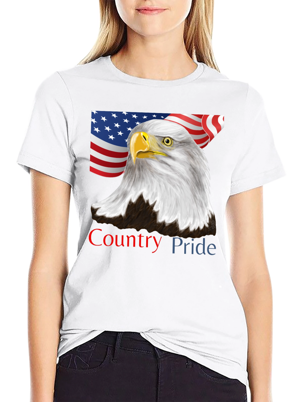 American Pride Eagle Graphic Tee - Patriotic USA