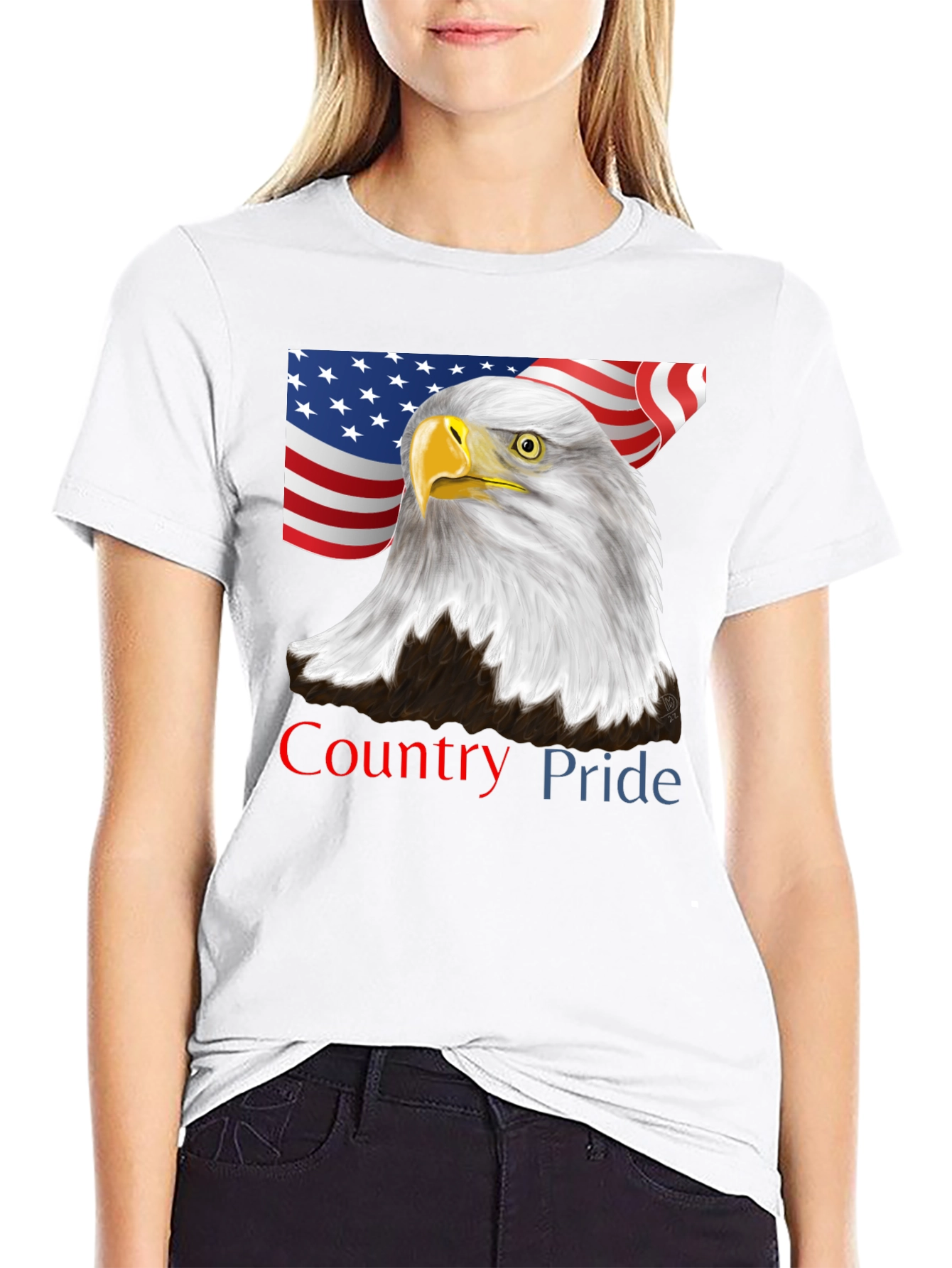 American Pride Eagle Graphic Tee - Patriotic USA