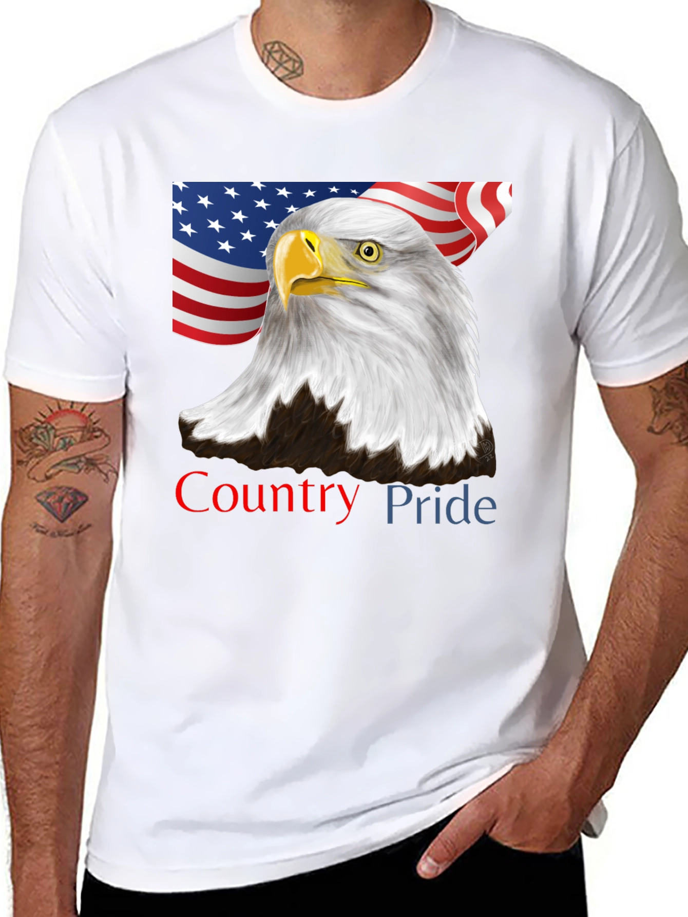 American Pride Eagle Graphic Tee - Patriotic USA