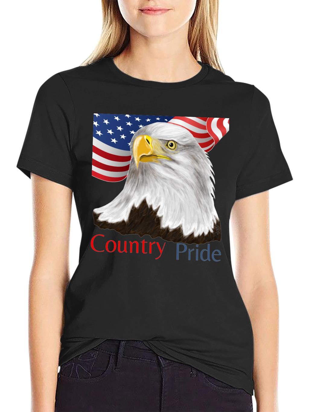 American Pride Eagle Graphic Tee - Patriotic USA