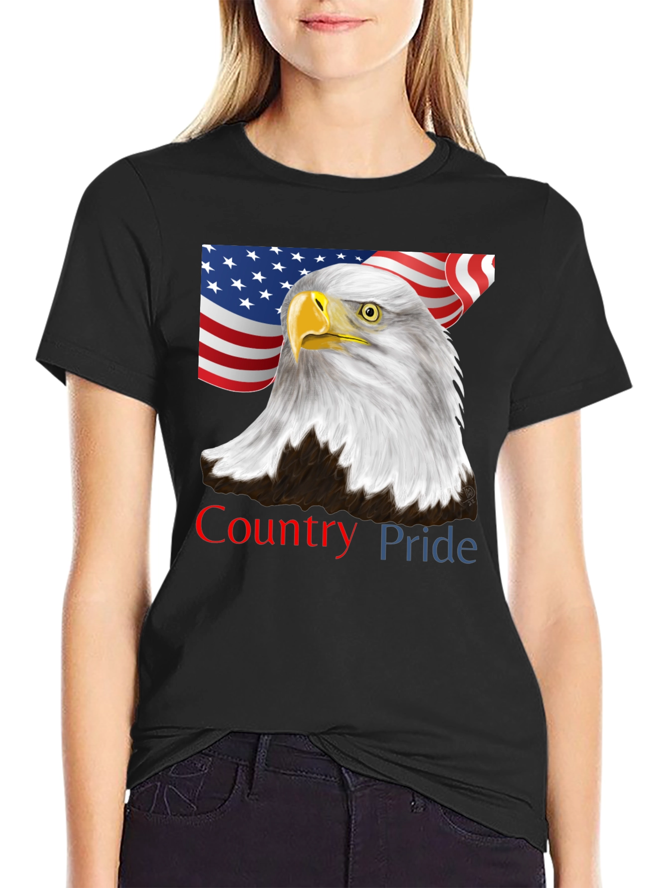 American Pride Eagle Graphic Tee - Patriotic USA