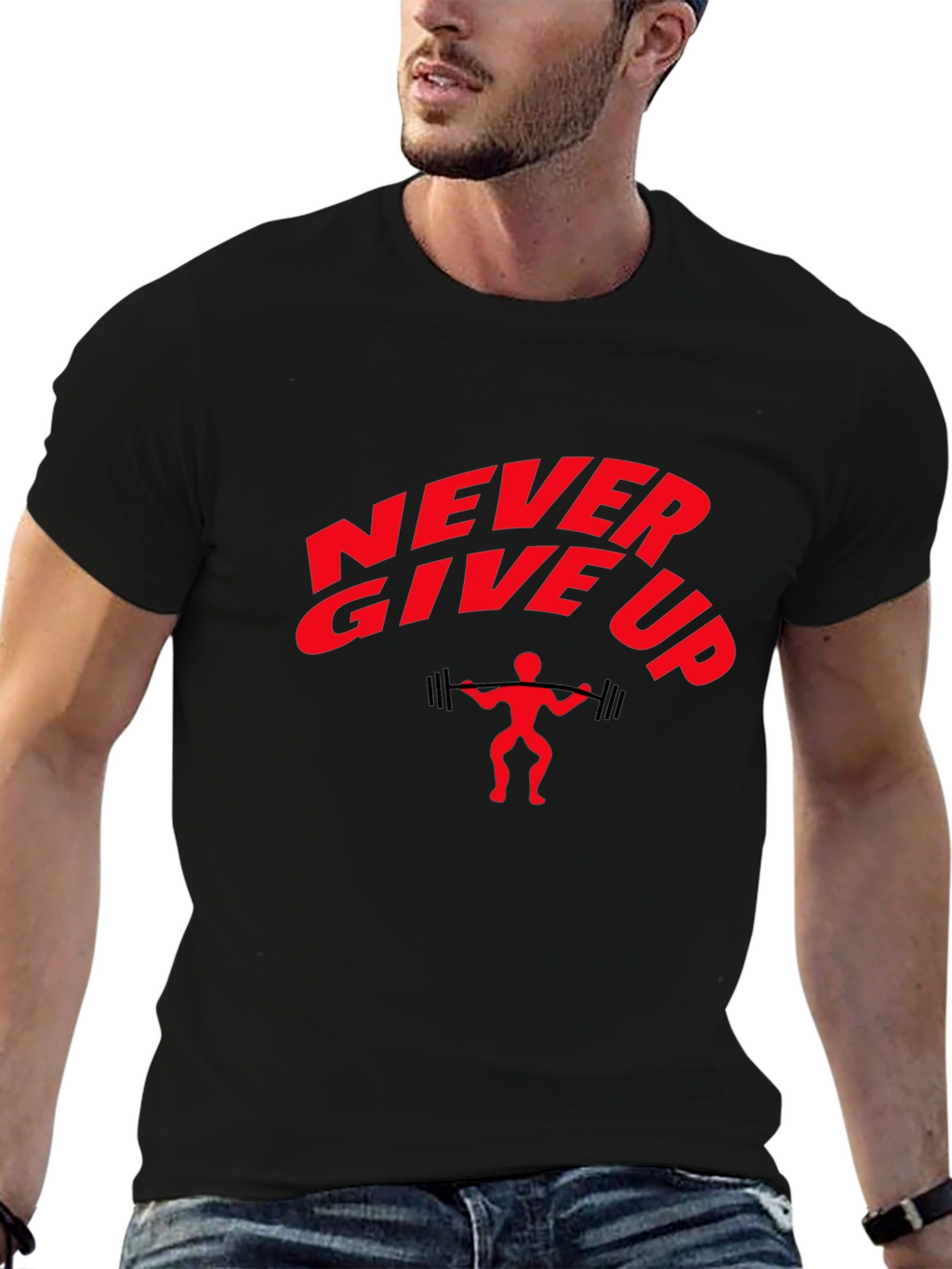 Never Give Up Graphic T-Shirt