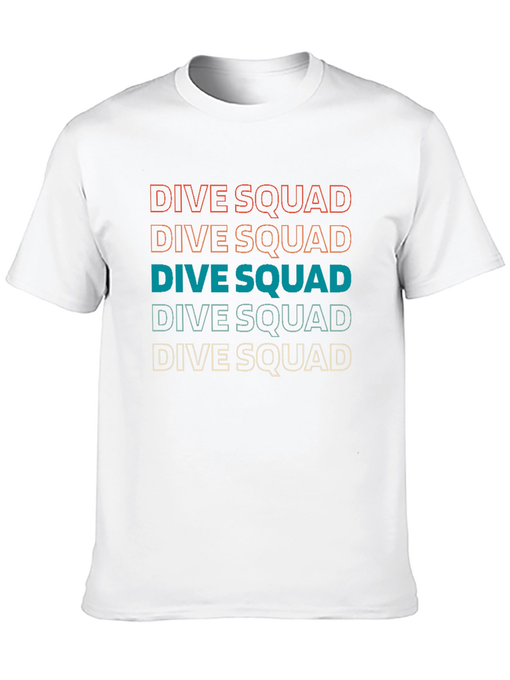 Dive Squad T-Shirt Retro Scuba Diving Tee