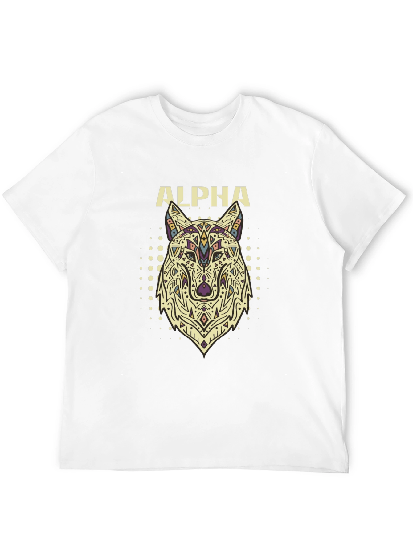 Alpha Wolf Graphic Black T-Shirt