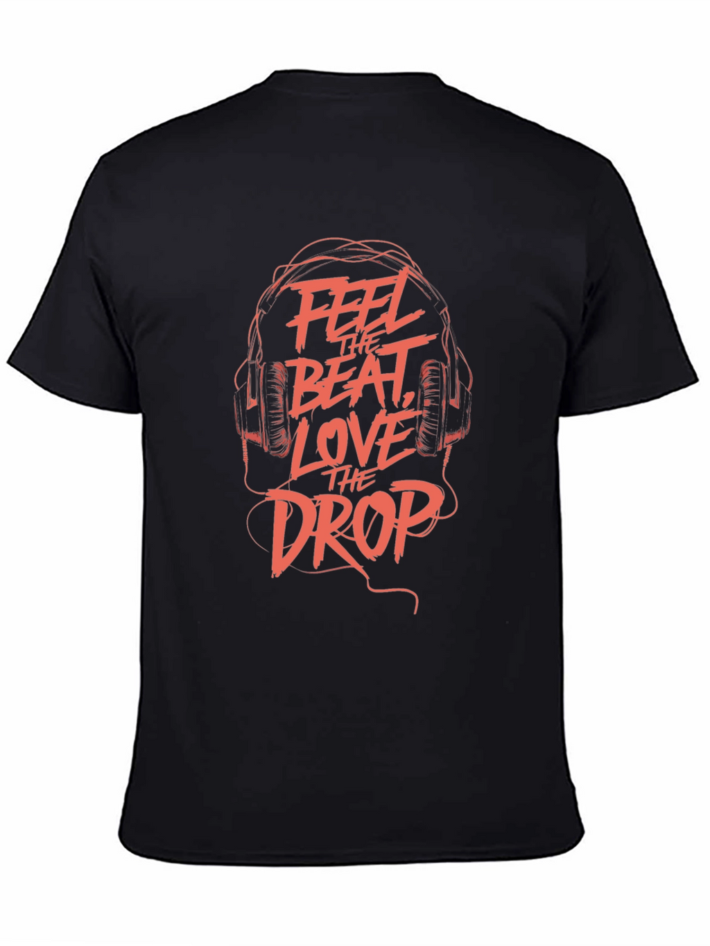 Feel The Beat T-Shirt - Black Graphic Tee