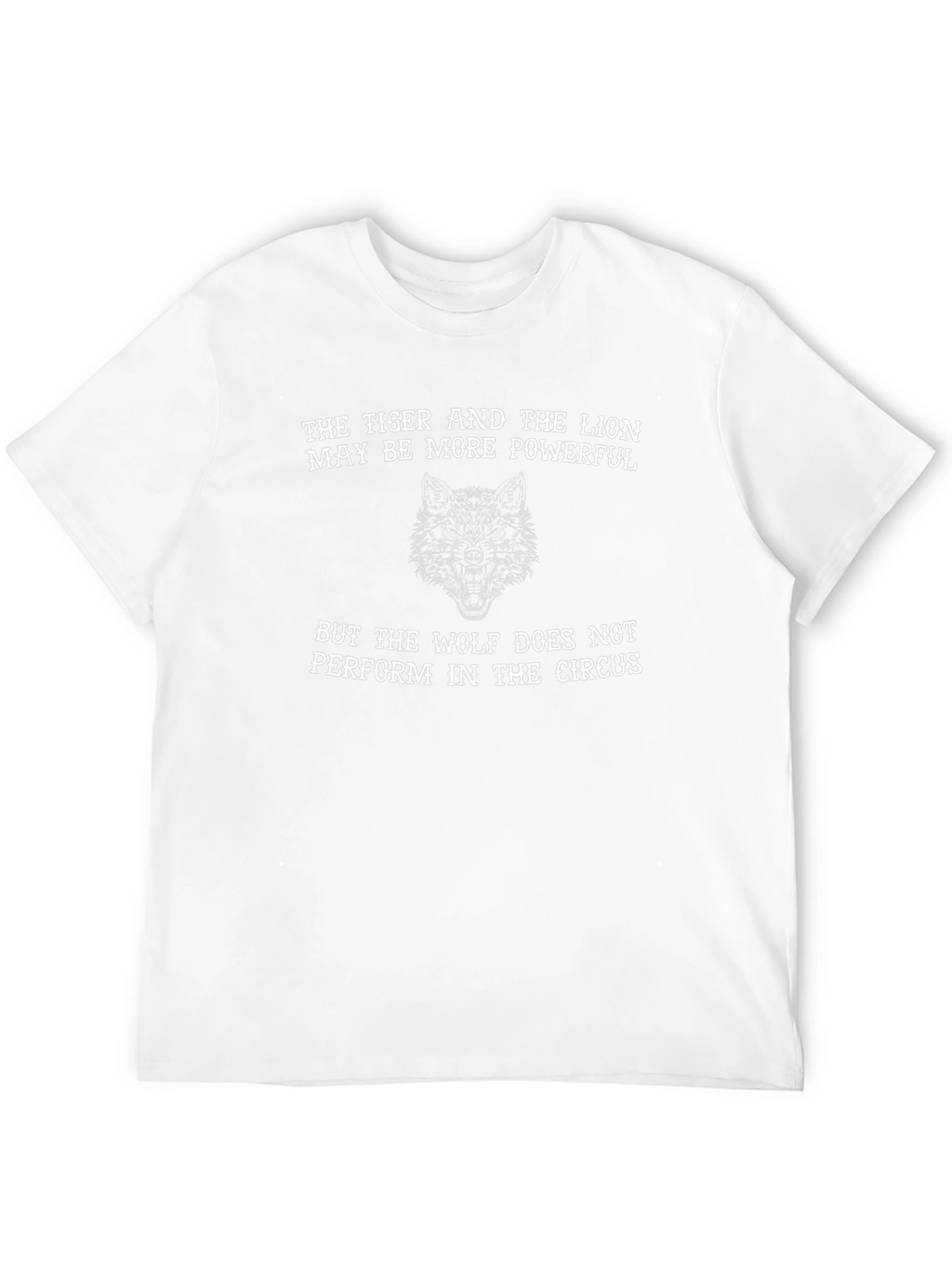 Wolf Quote Graphic Tee - Powerful Black T-Shirt