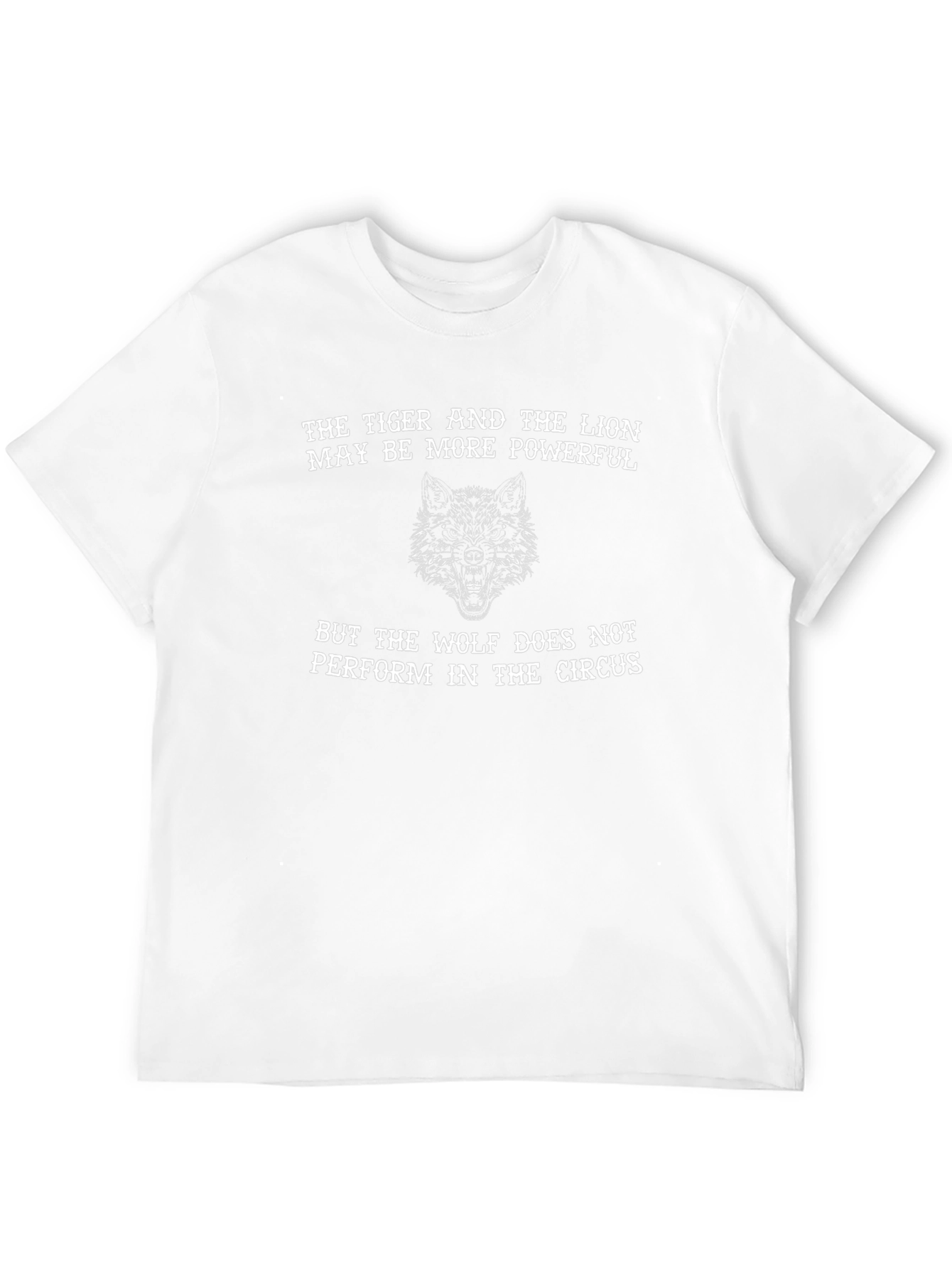 Wolf Quote Graphic Tee - Powerful Black T-Shirt