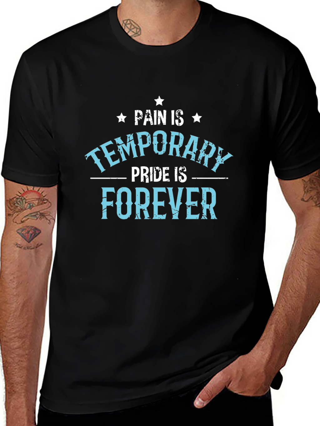 Pain is Temporary Pride Forever Graphic T-Shirt