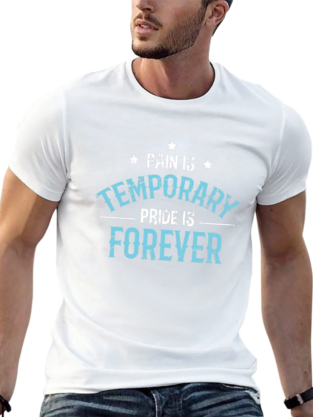 Pain is Temporary Pride Forever Graphic T-Shirt