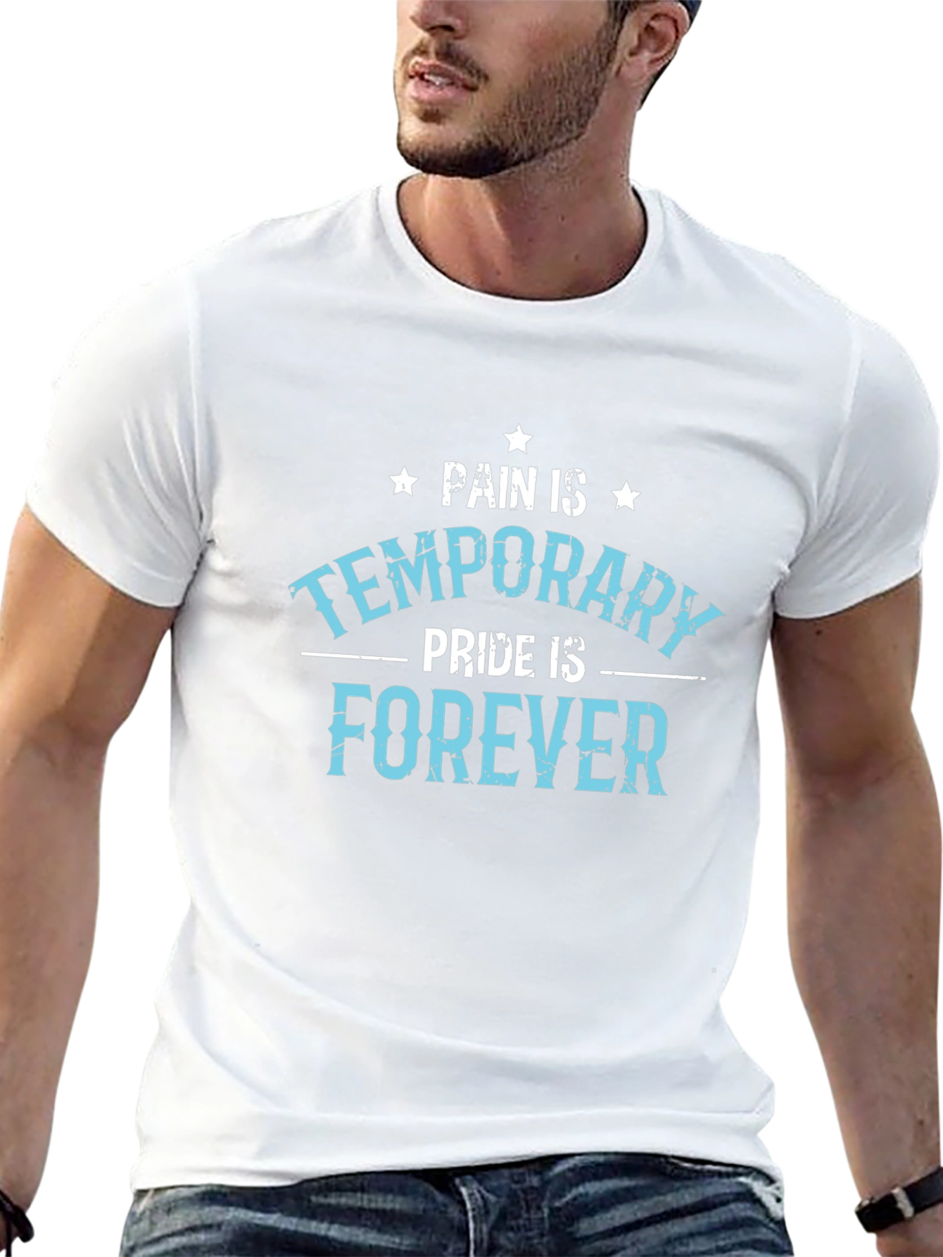 Pain is Temporary Pride Forever Graphic T-Shirt