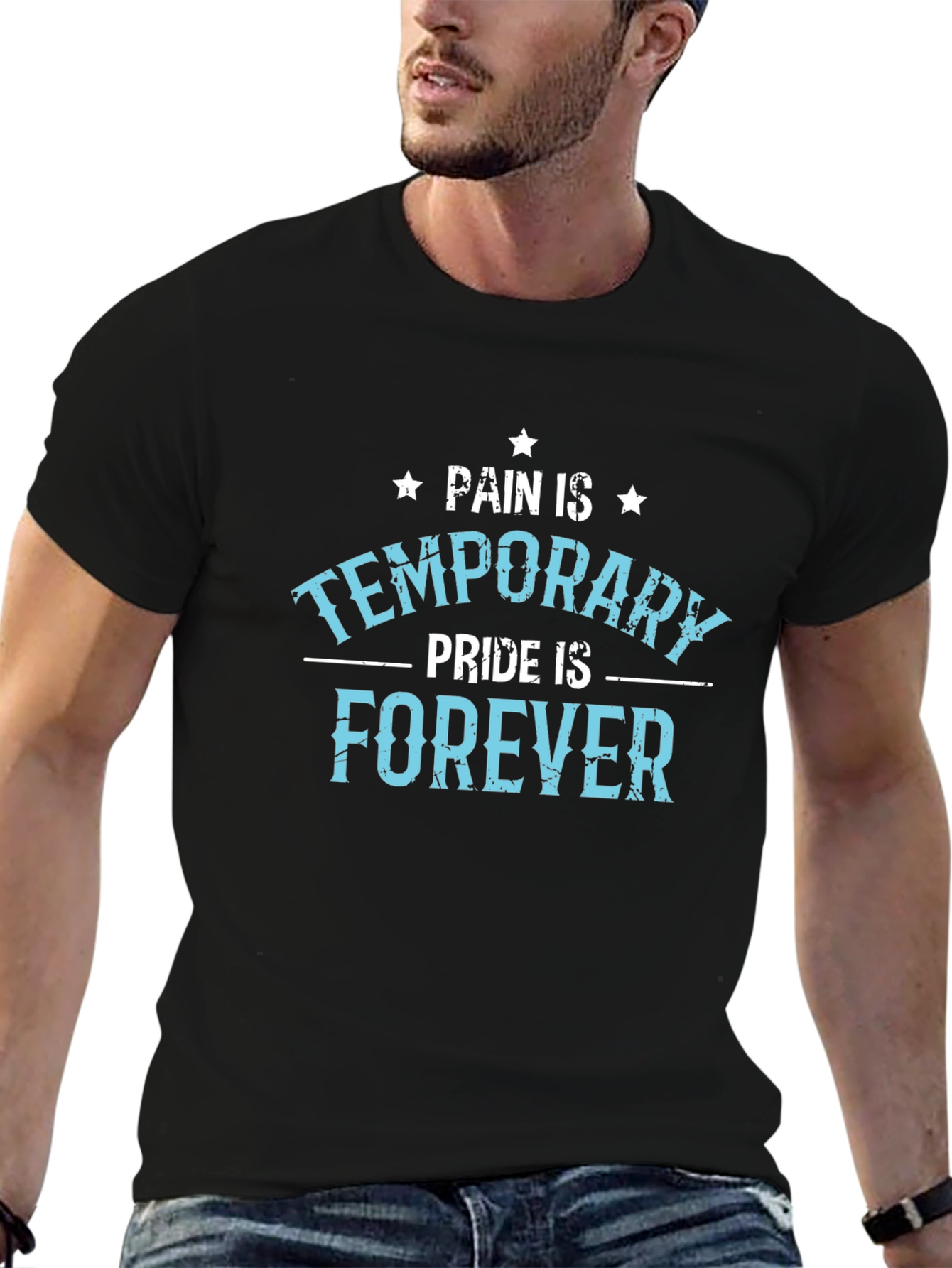 Pain is Temporary Pride Forever Graphic T-Shirt