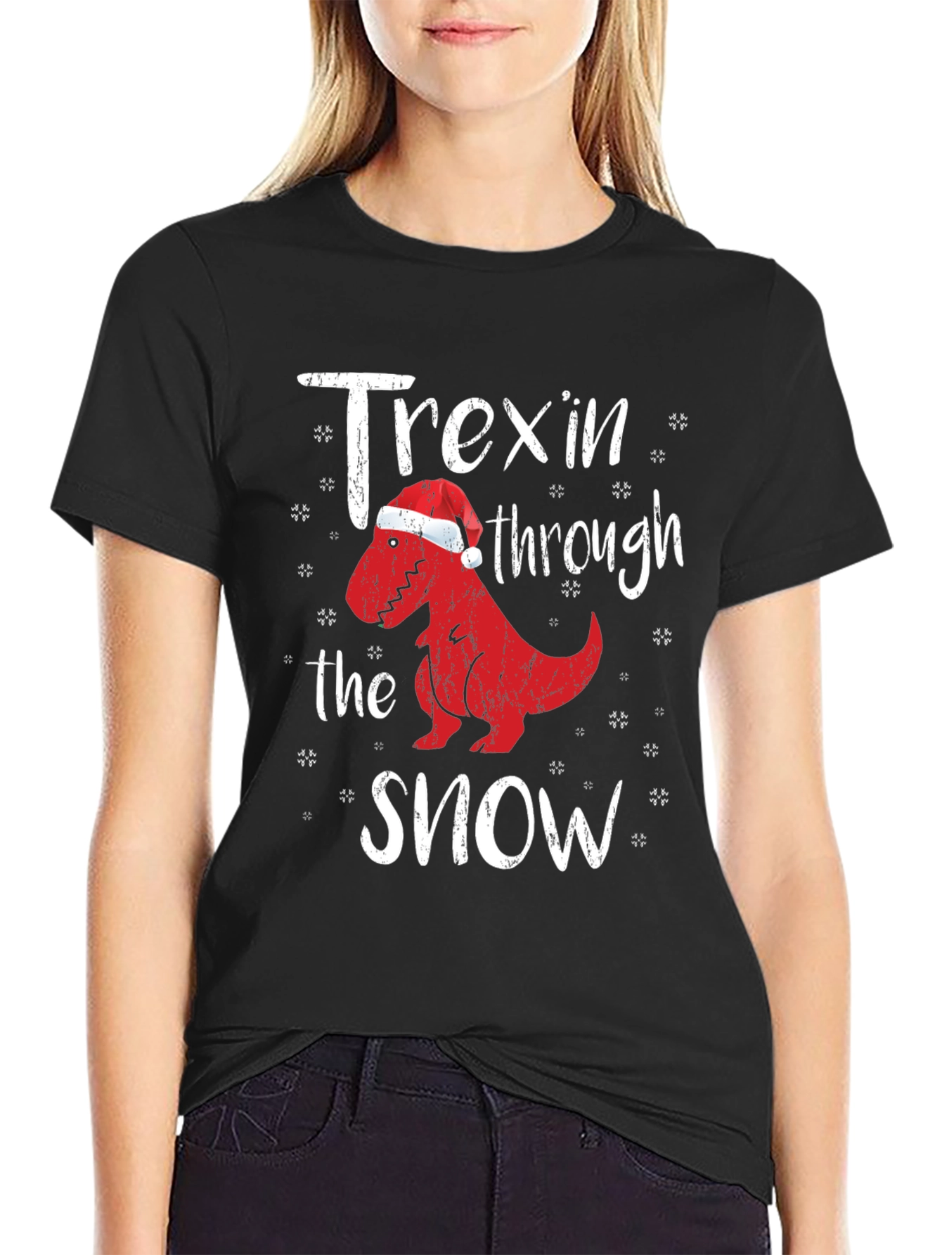 Trexin Through the Snow T-Shirt