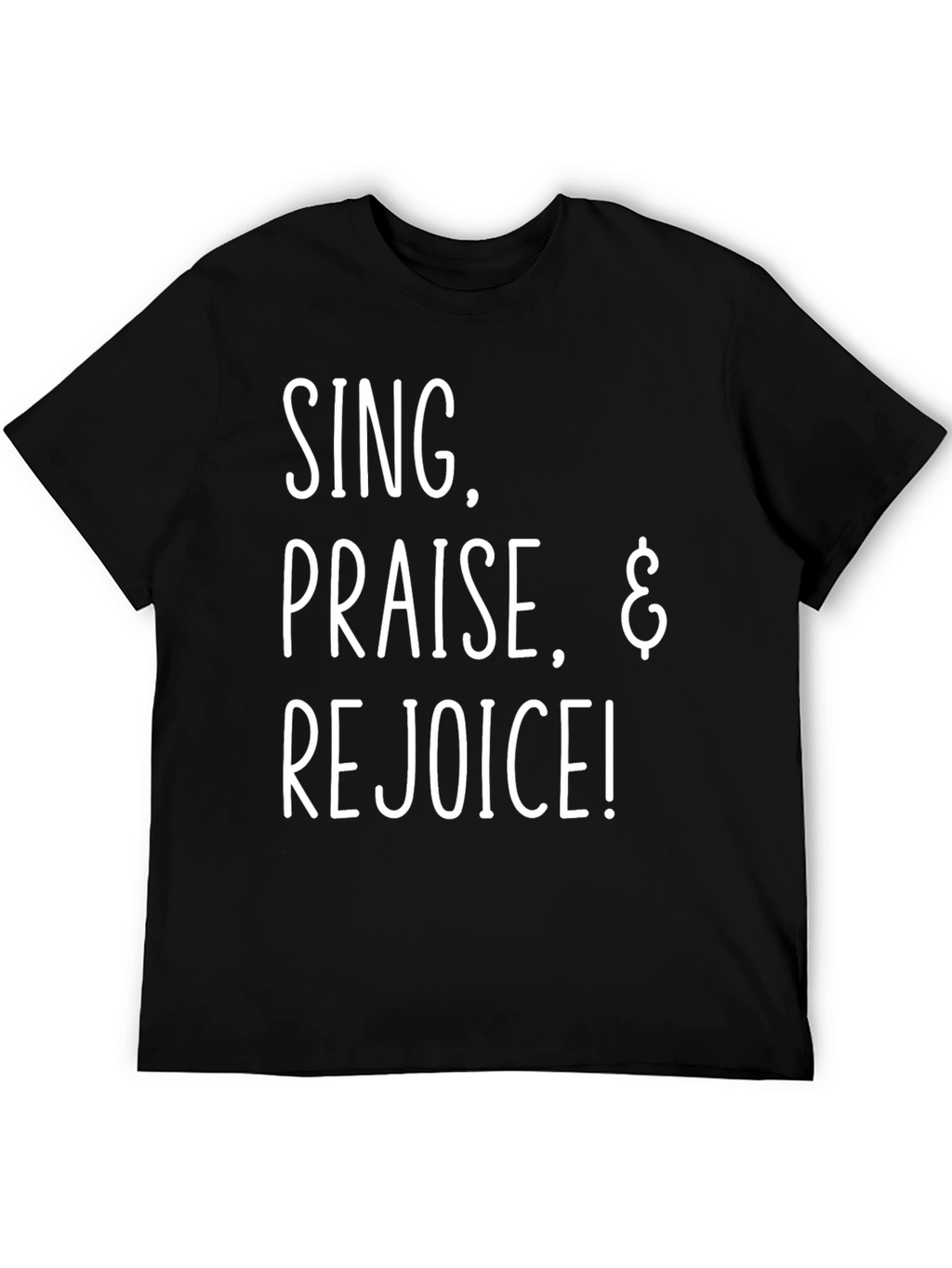 Sing Praise Rejoice Black Graphic Tee