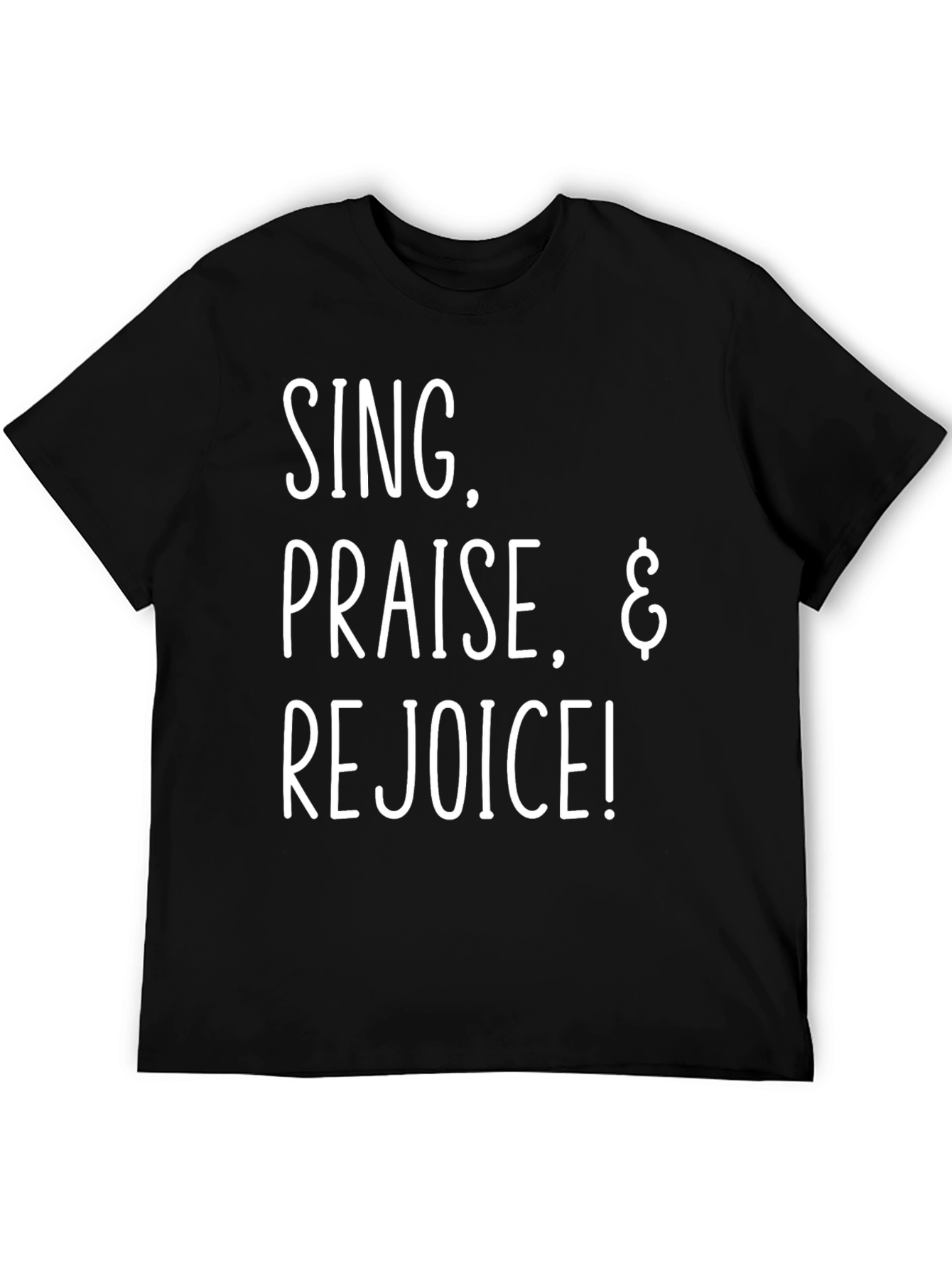 Sing Praise Rejoice Black Graphic Tee