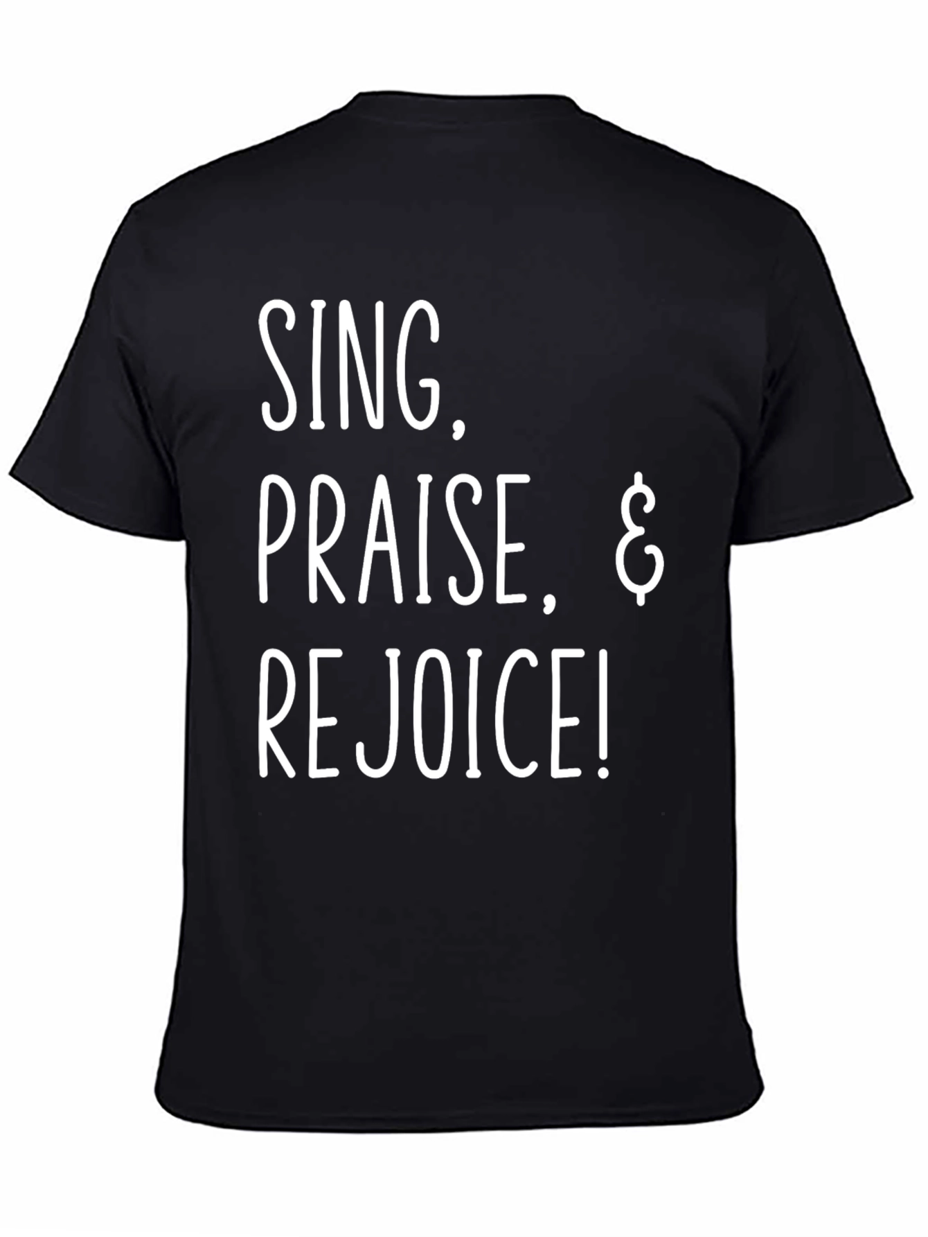 Sing Praise Rejoice Black Graphic Tee