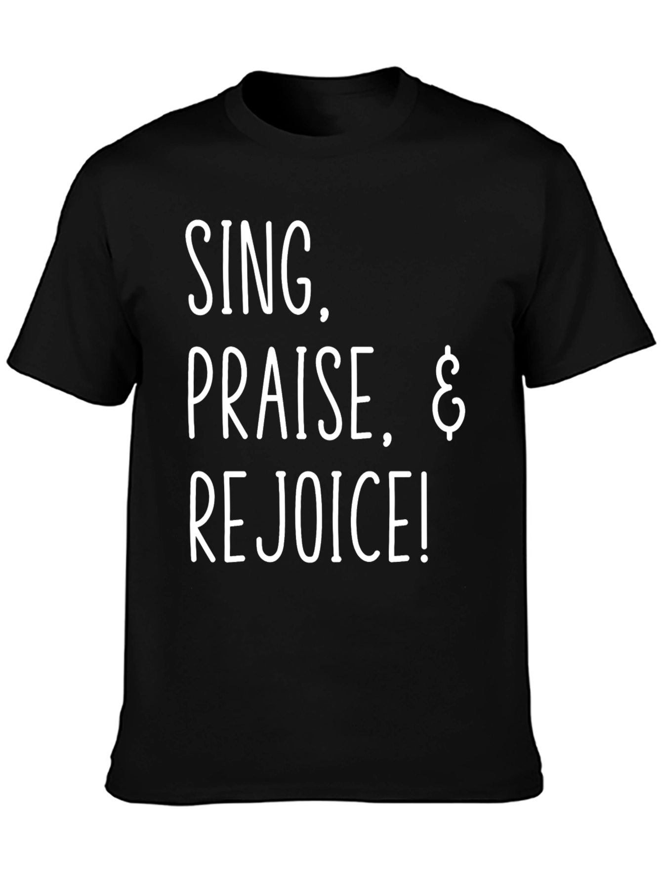 Sing Praise Rejoice Black Graphic Tee