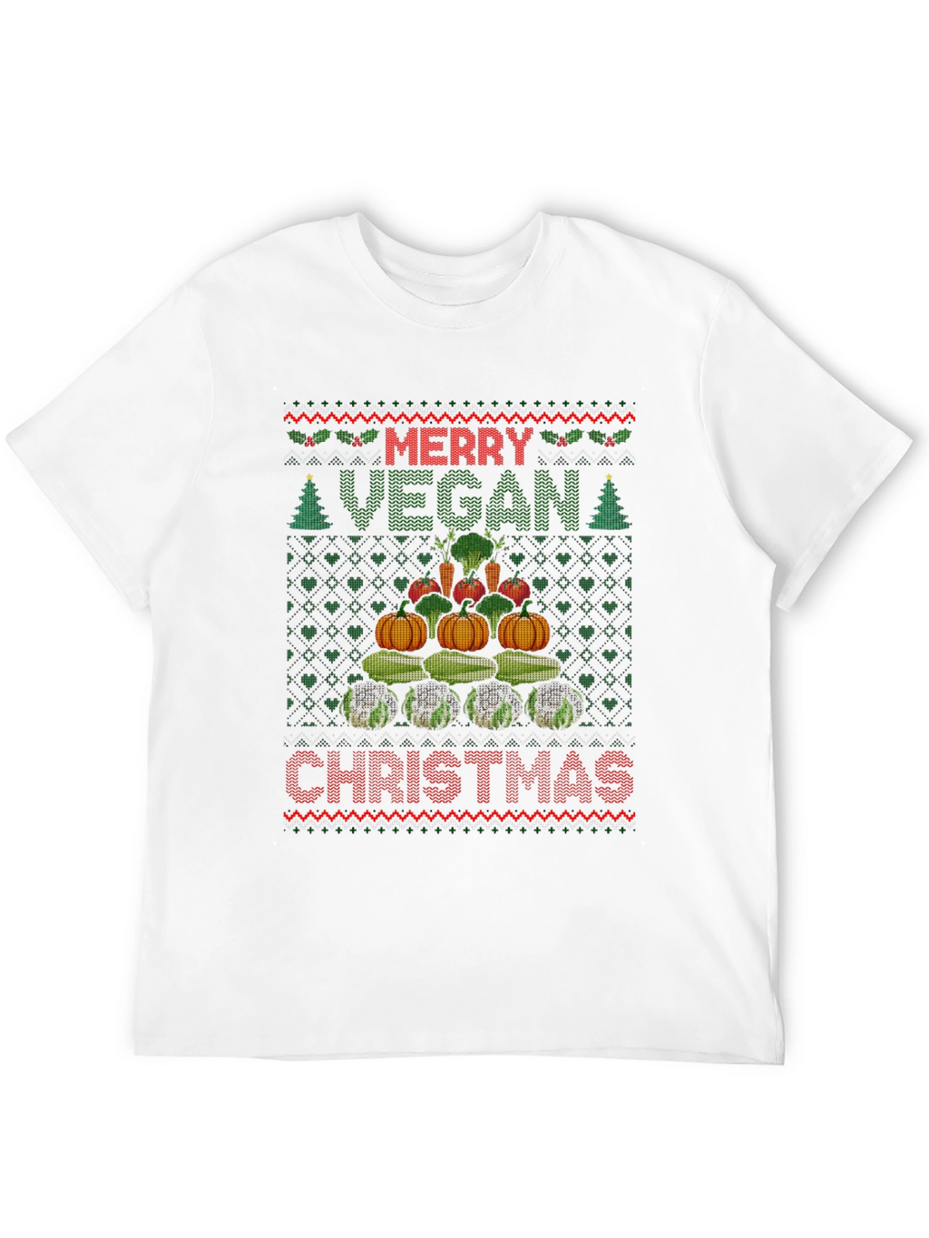Merry Vegan Christmas T-Shirt Ugly Sweater