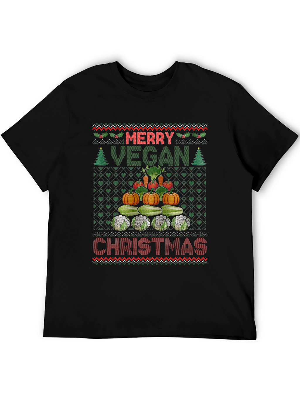Merry Vegan Christmas T-Shirt Ugly Sweater