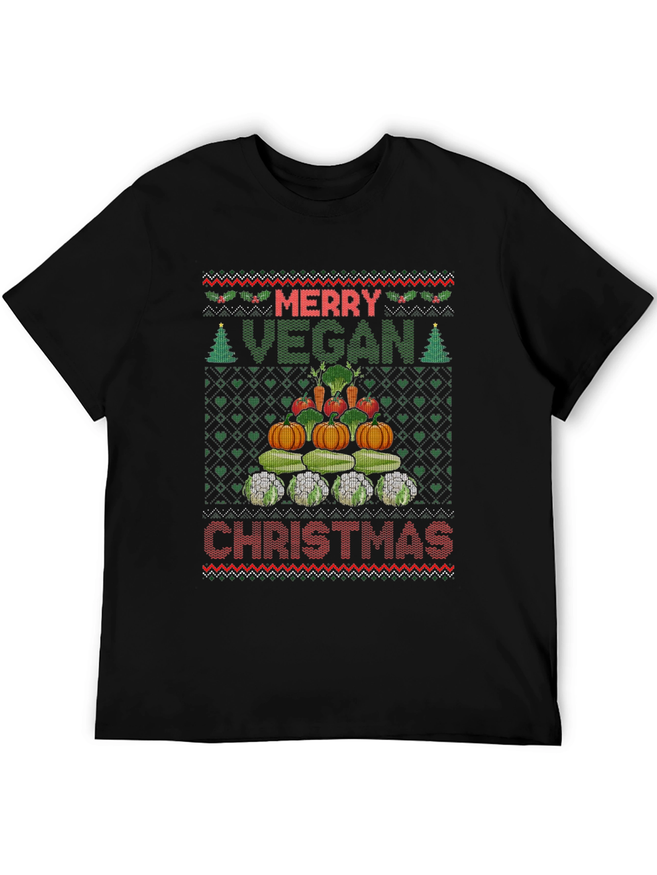 Merry Vegan Christmas T-Shirt Ugly Sweater