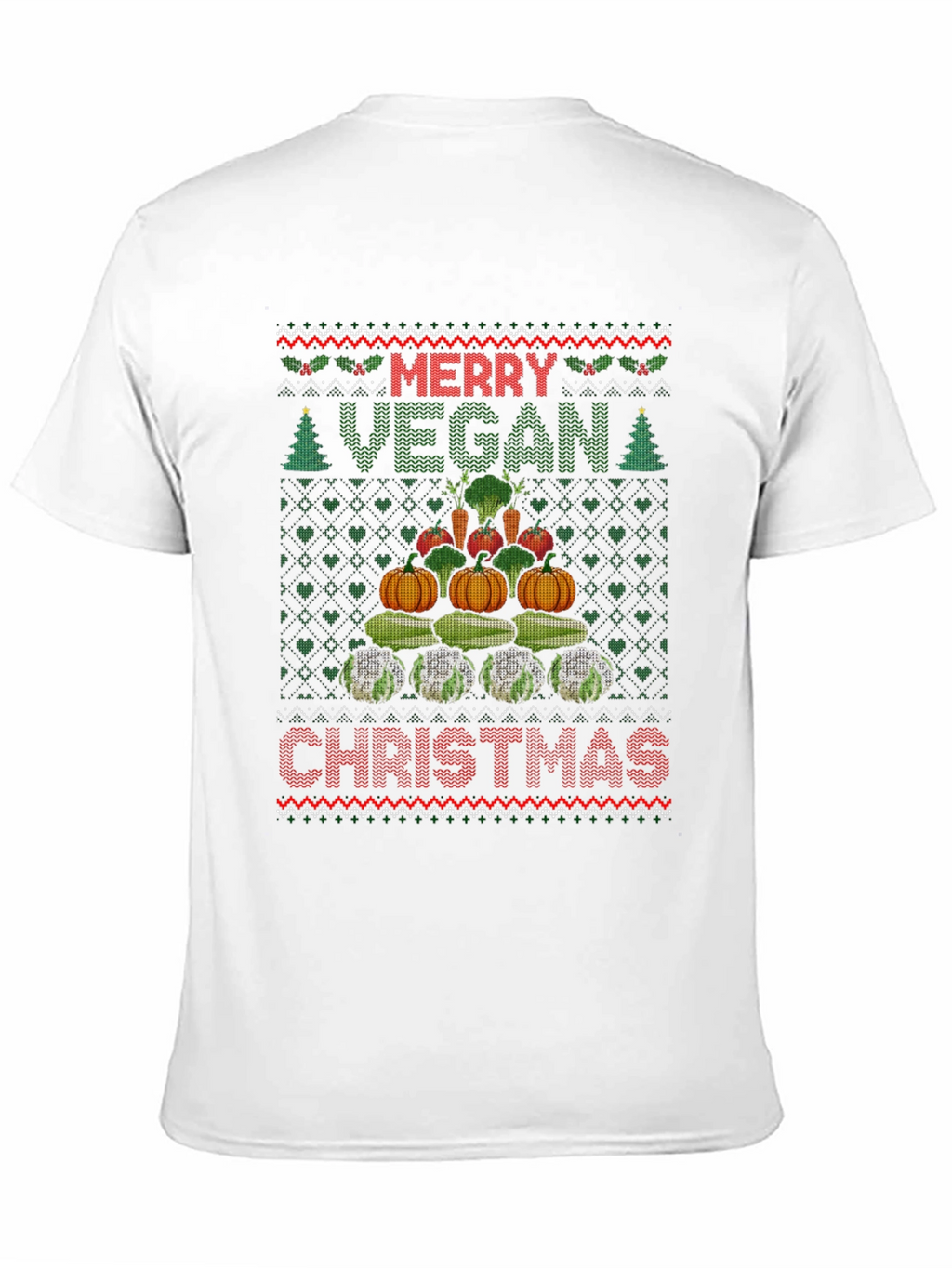 Merry Vegan Christmas T-Shirt Ugly Sweater