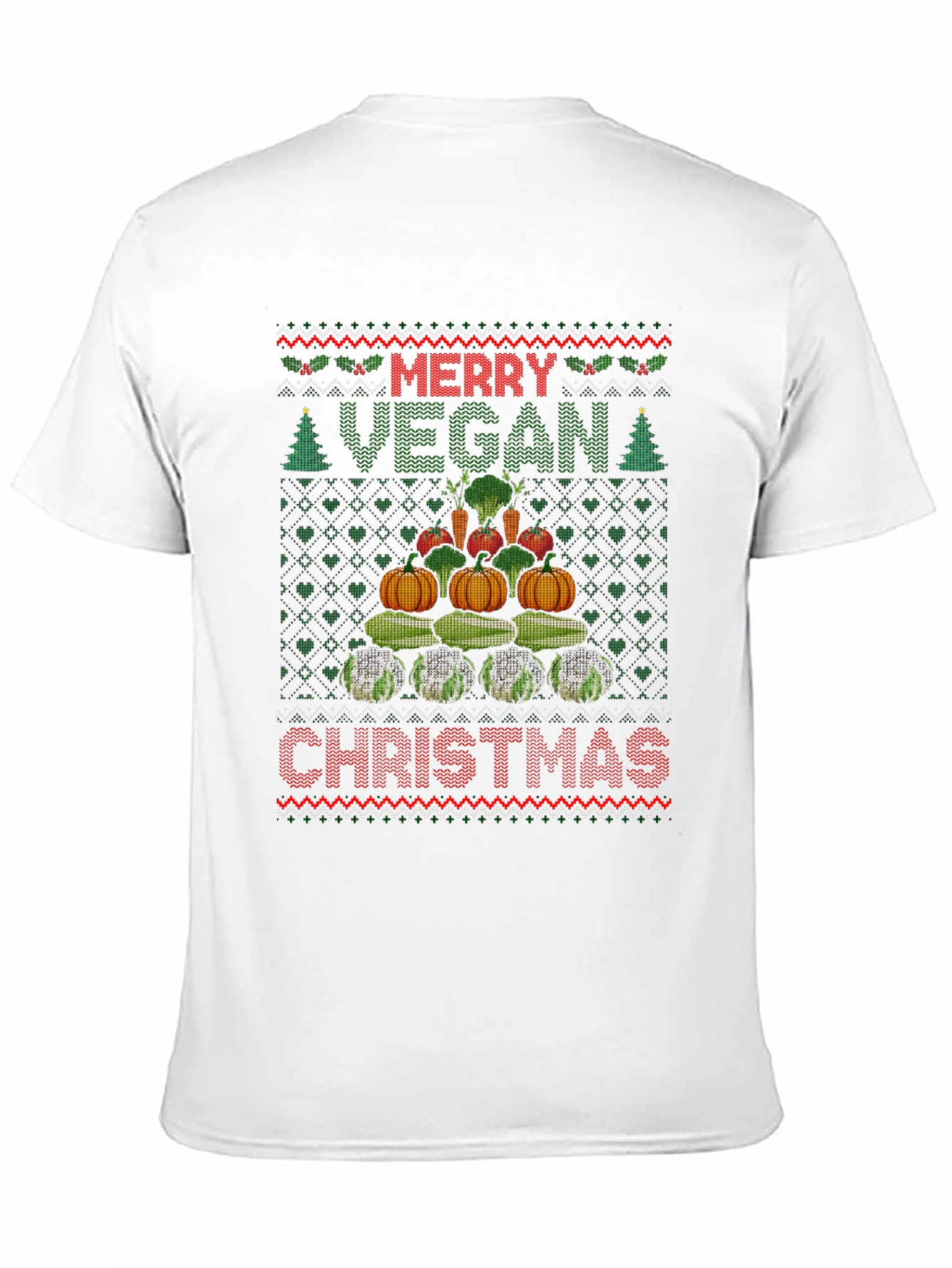 Merry Vegan Christmas T-Shirt Ugly Sweater