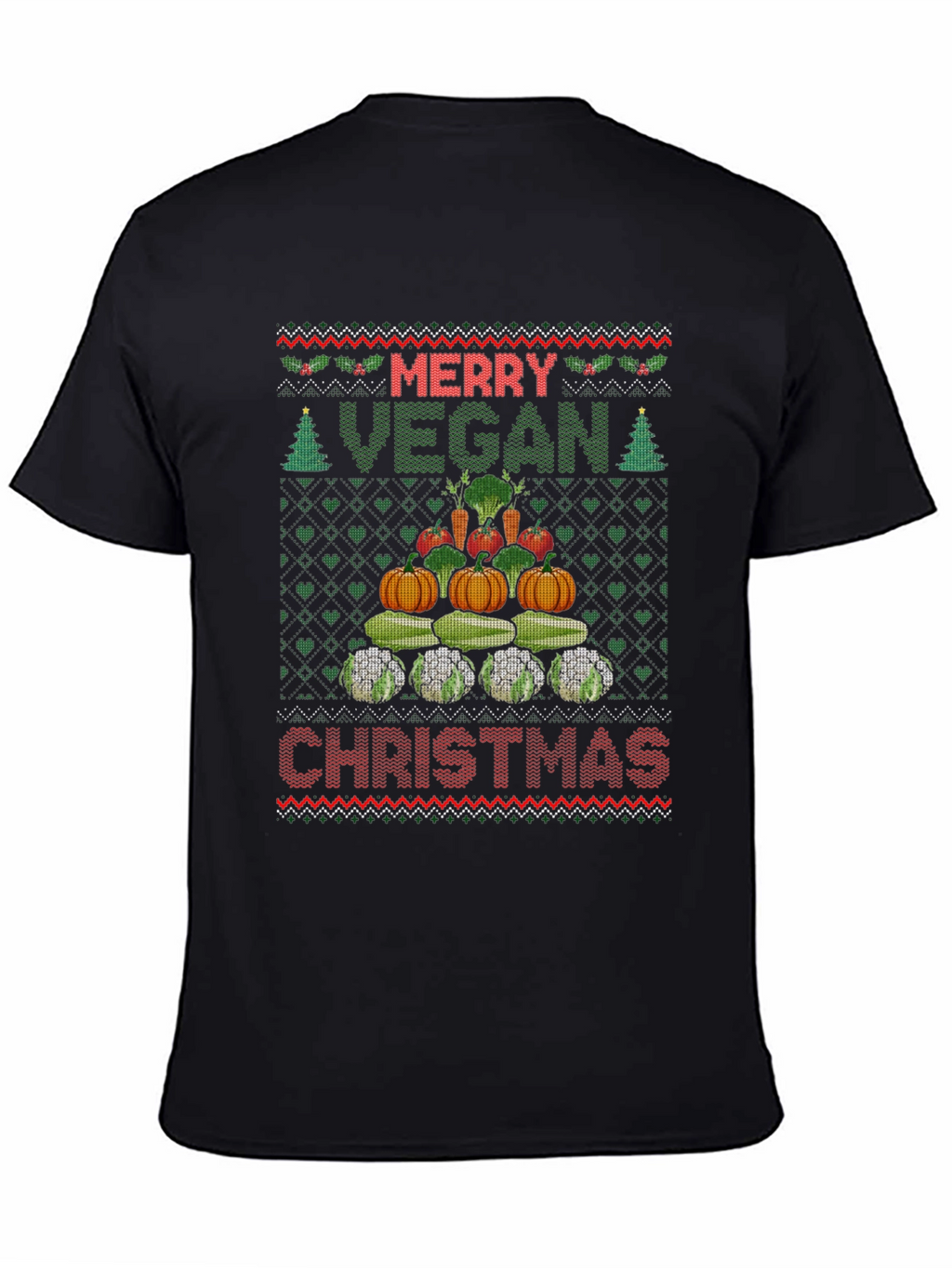 Merry Vegan Christmas T-Shirt Ugly Sweater