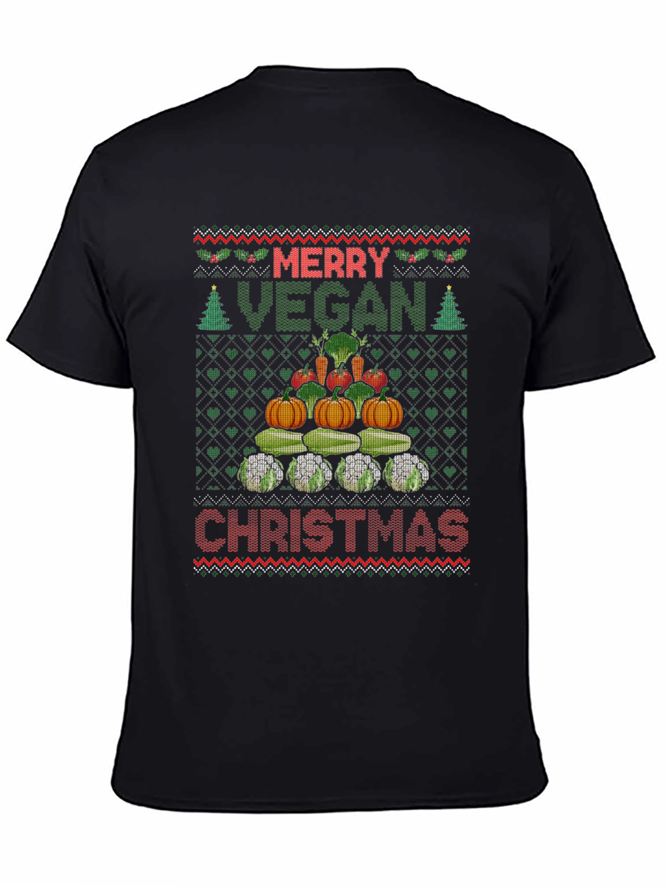 Merry Vegan Christmas T-Shirt Ugly Sweater