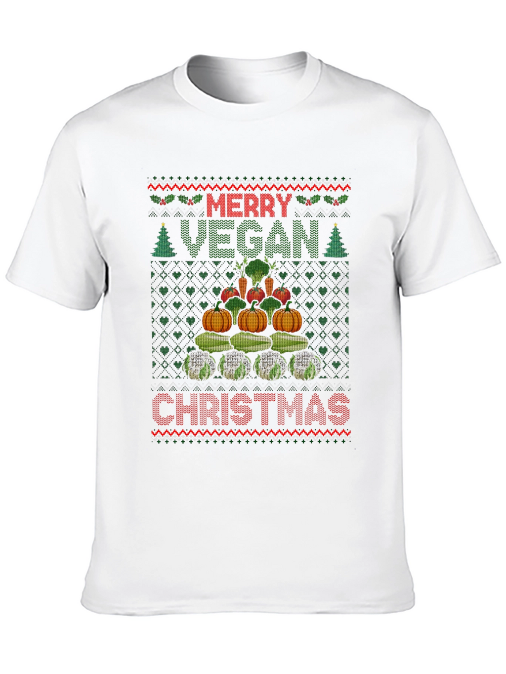 Merry Vegan Christmas T-Shirt Ugly Sweater