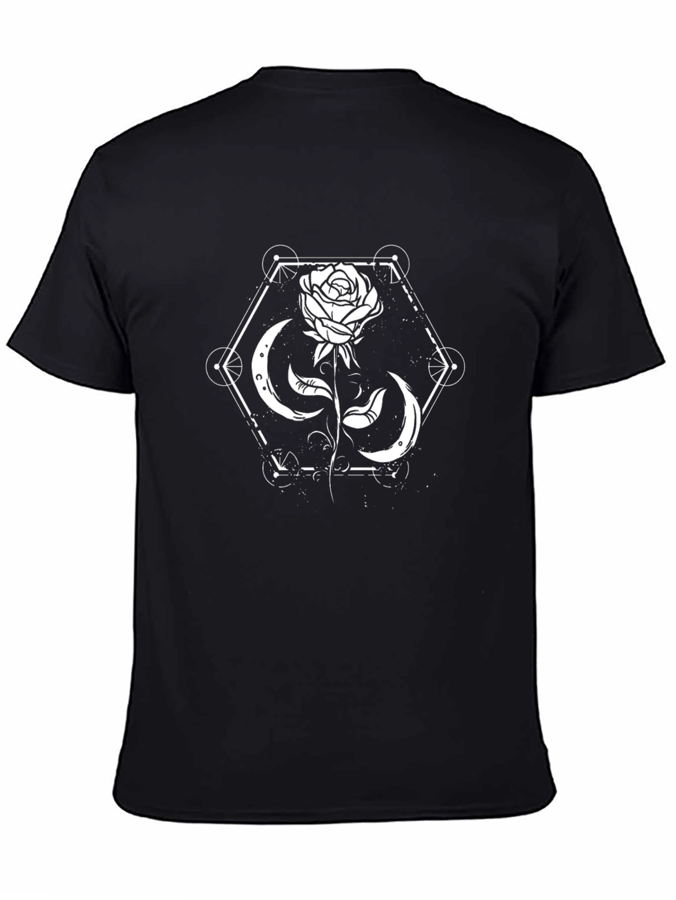 Mystic Rose Graphic Tee - Black