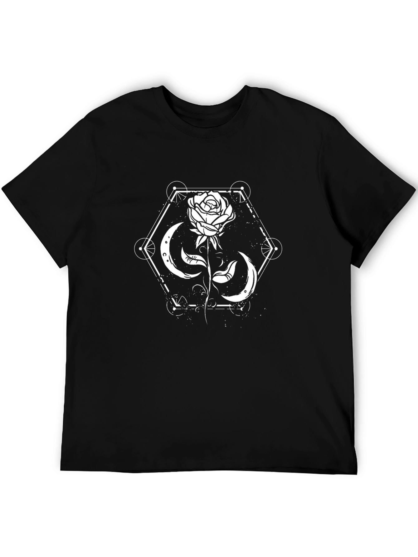 Mystic Rose Graphic Tee - Black