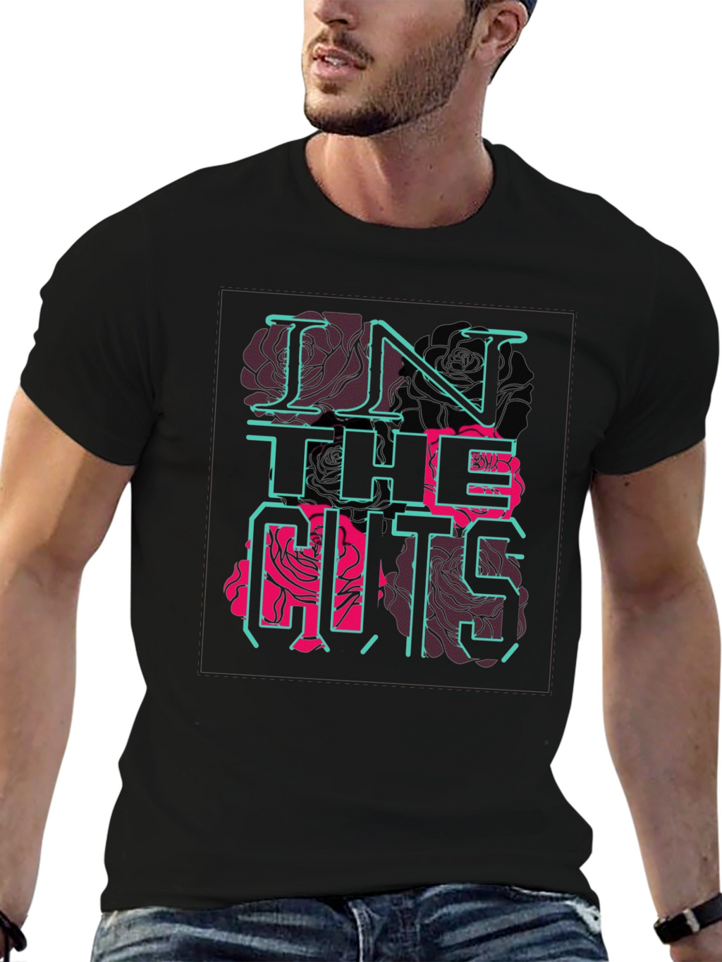 In The Cuts Graphic Tee - Black
