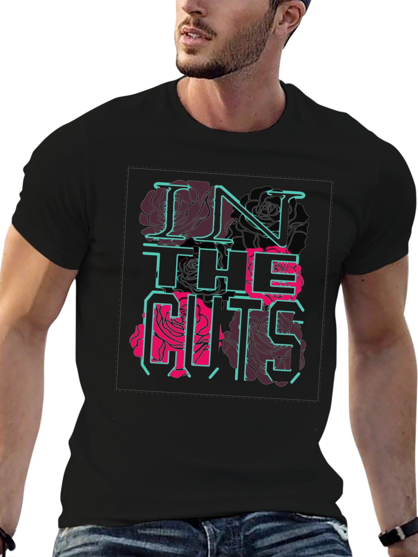 In The Cuts Graphic Tee - Black