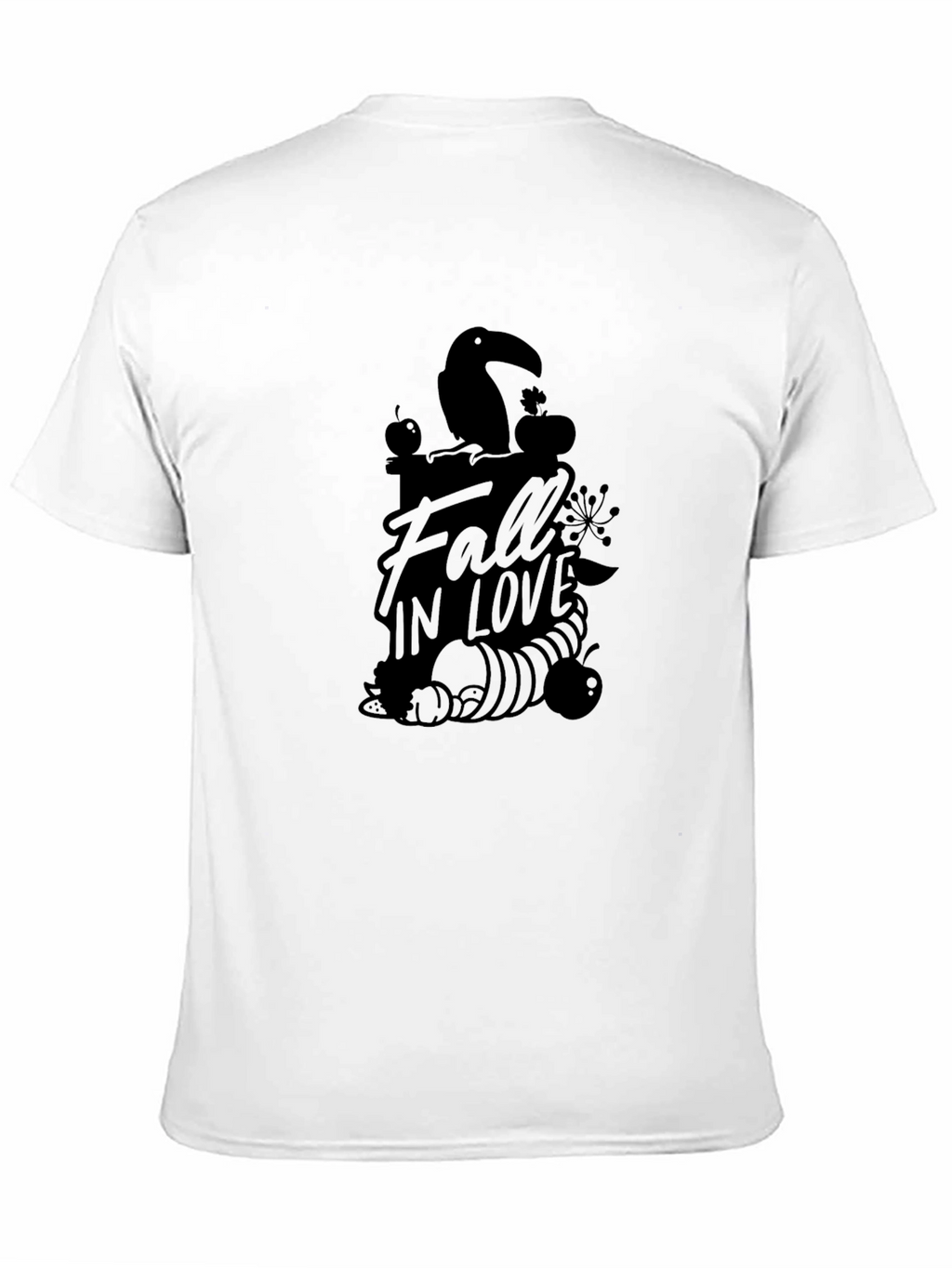 Fall In Love Graphic Tee - Black