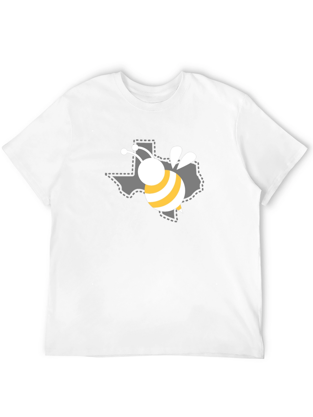 Texas Bee Graphic Black T-Shirt