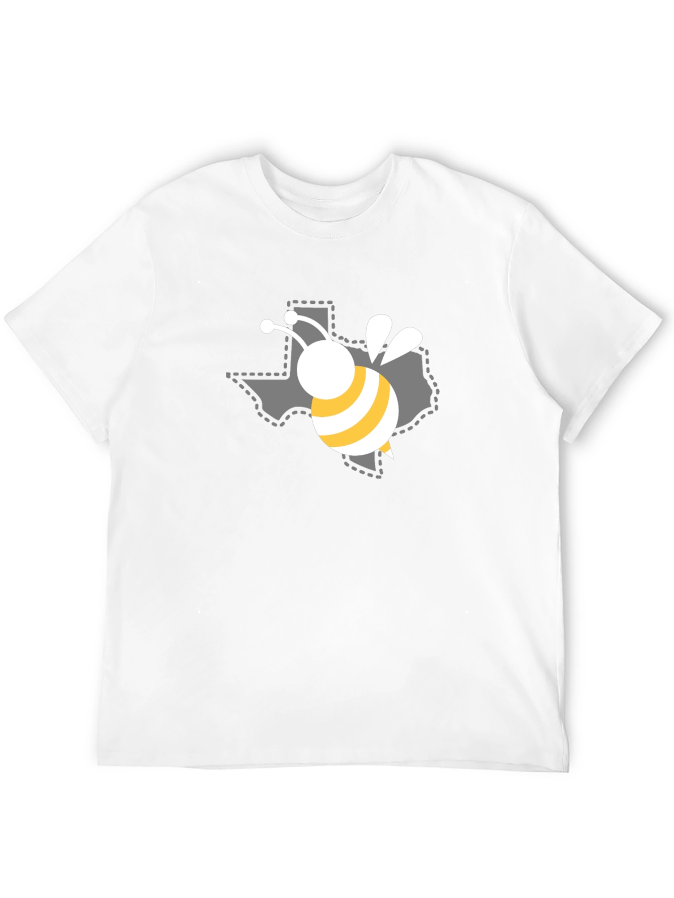 Texas Bee Graphic Black T-Shirt