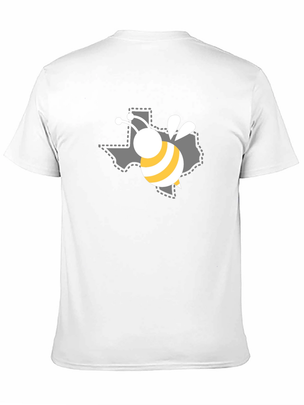 Texas Bee Graphic Black T-Shirt