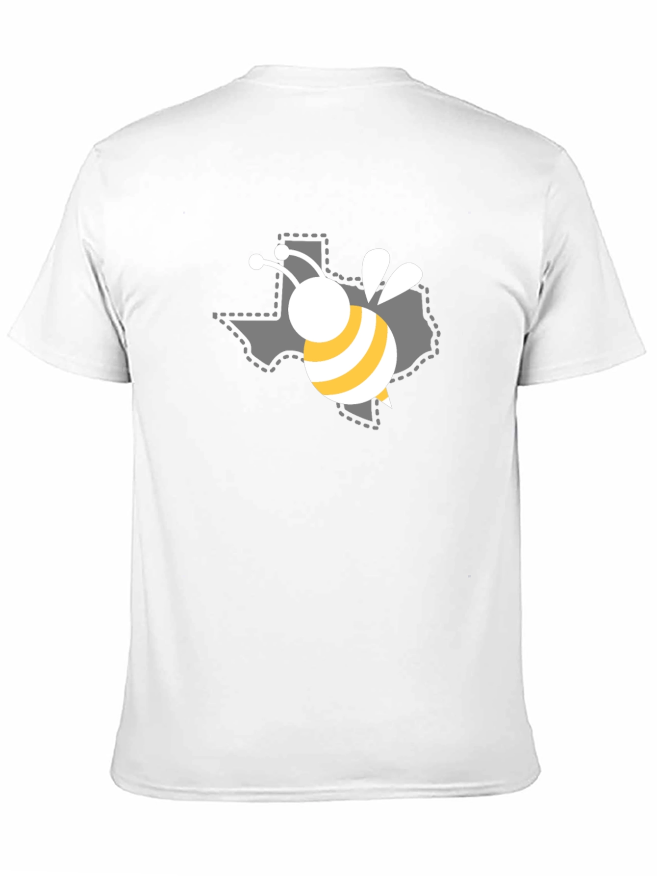 Texas Bee Graphic Black T-Shirt