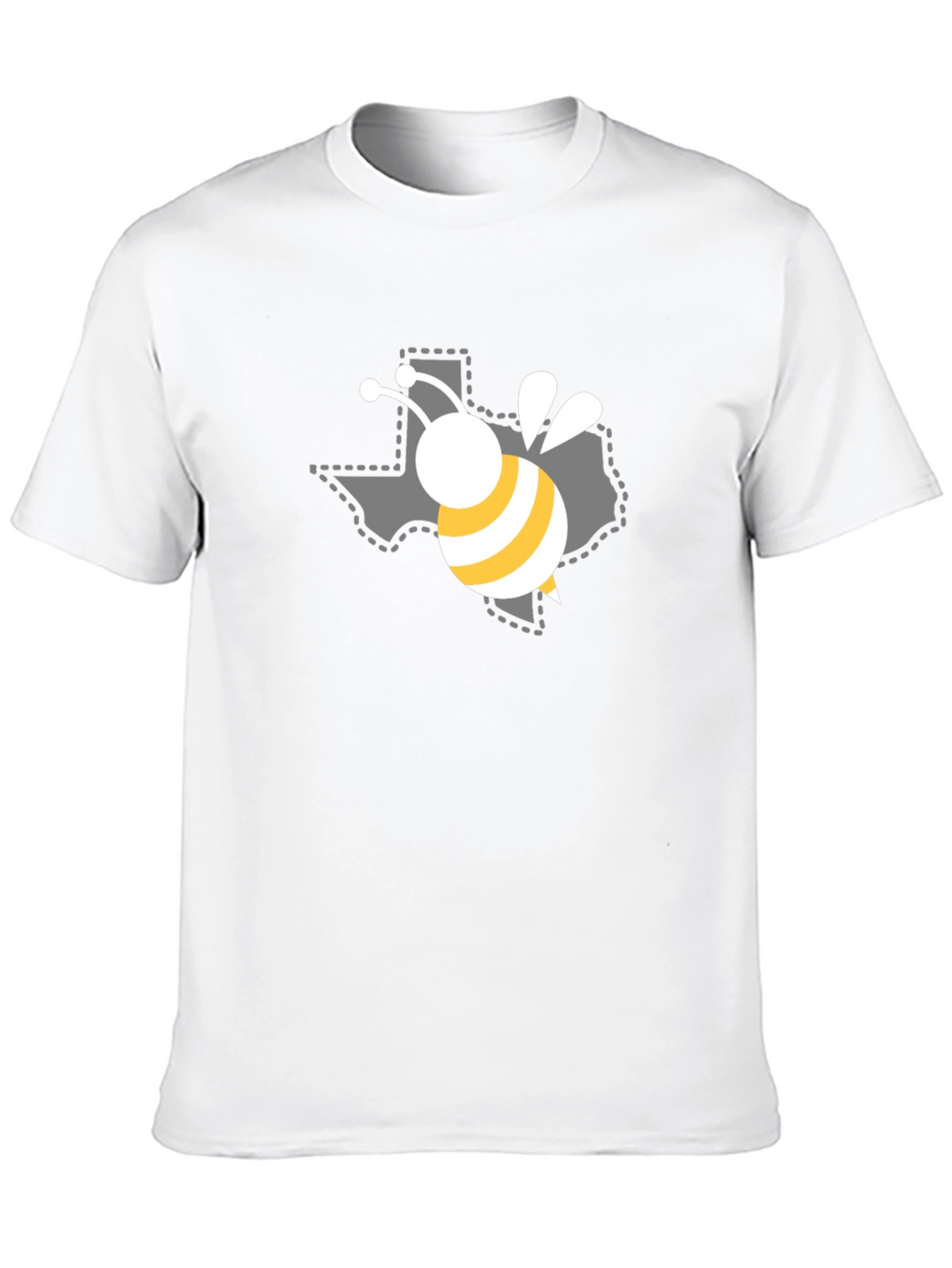 Texas Bee Graphic Black T-Shirt