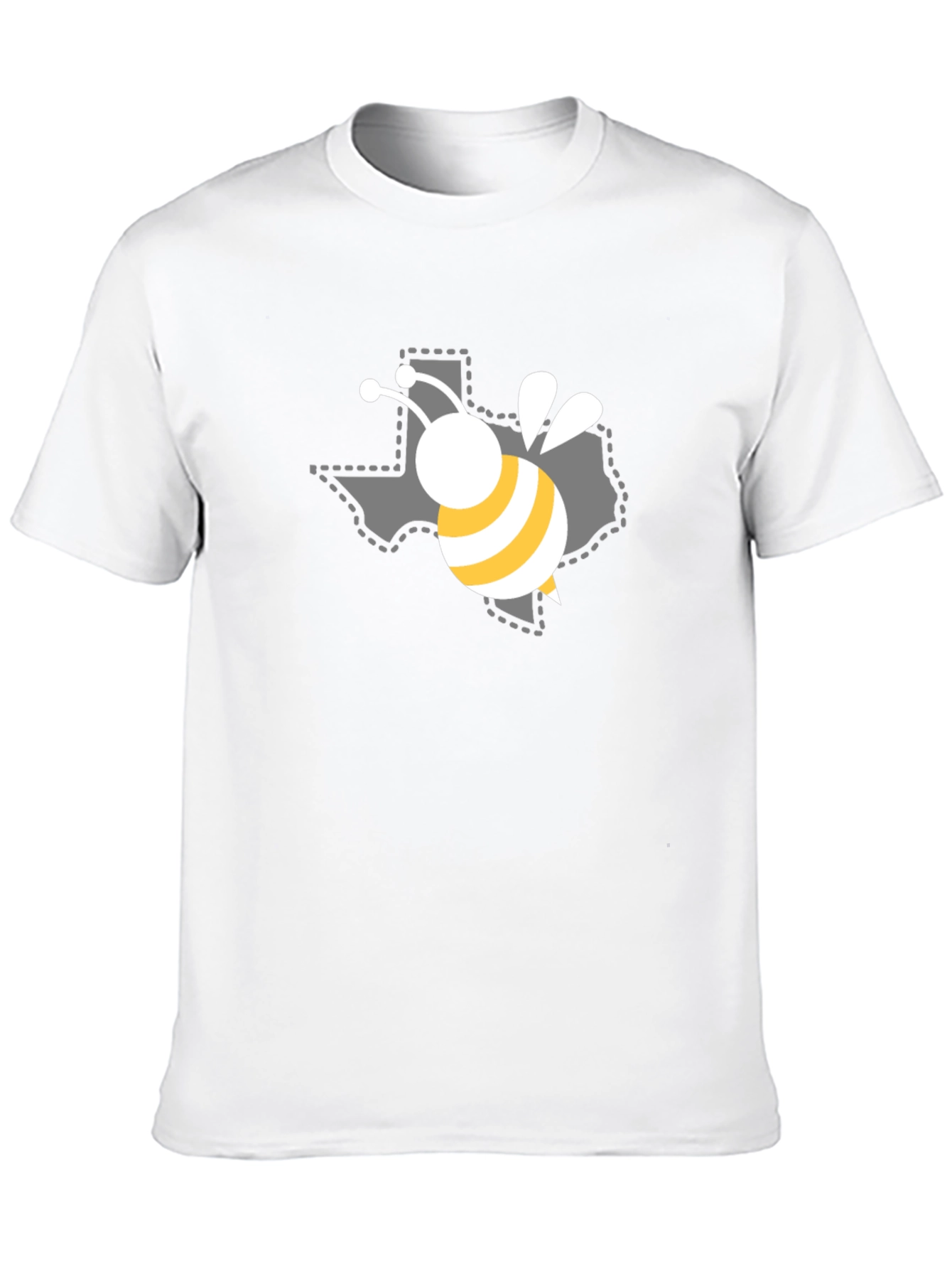Texas Bee Graphic Black T-Shirt
